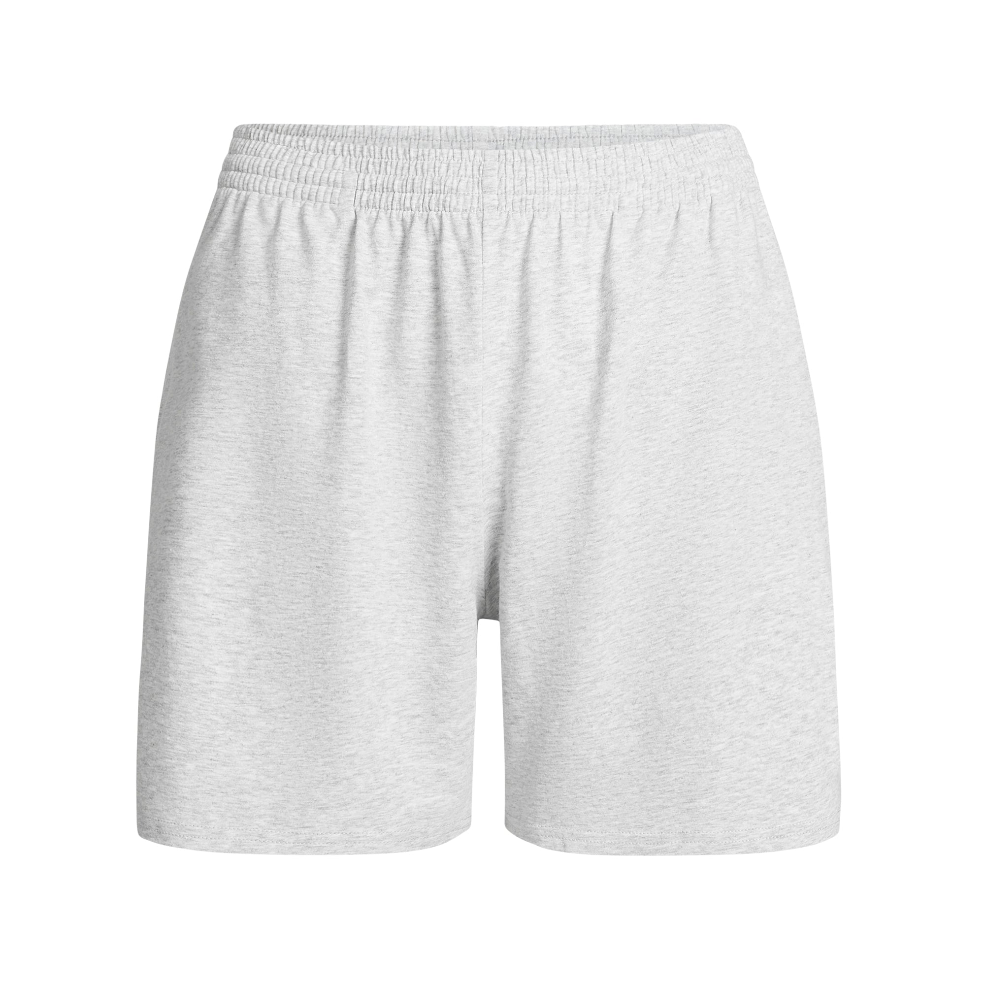 COTTON JERSEY CLASSIC SHORT | LIGHT HEATHER GREY - Image 5