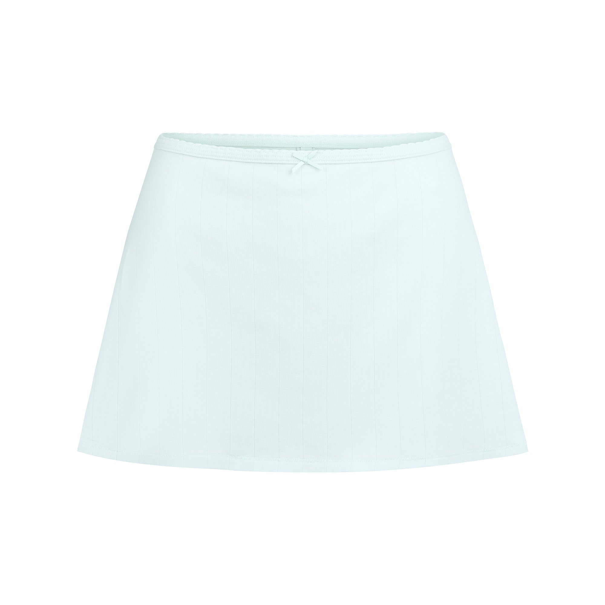 DROP NEEDLE POINTELLE MINI SKIRT | FROST - Image 5