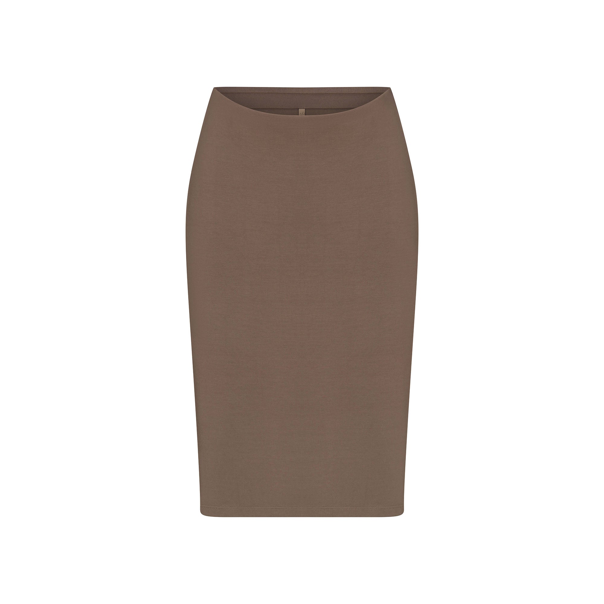 SMOOTH LAYERS MIDI SKIRT | TRUFFLE - Image 6
