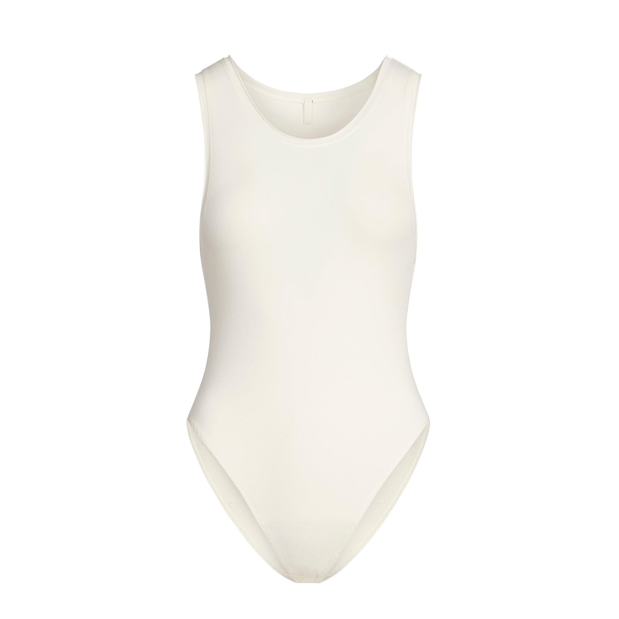 COTTON JERSEY TANK BODYSUIT | MARBLE - Image 7
