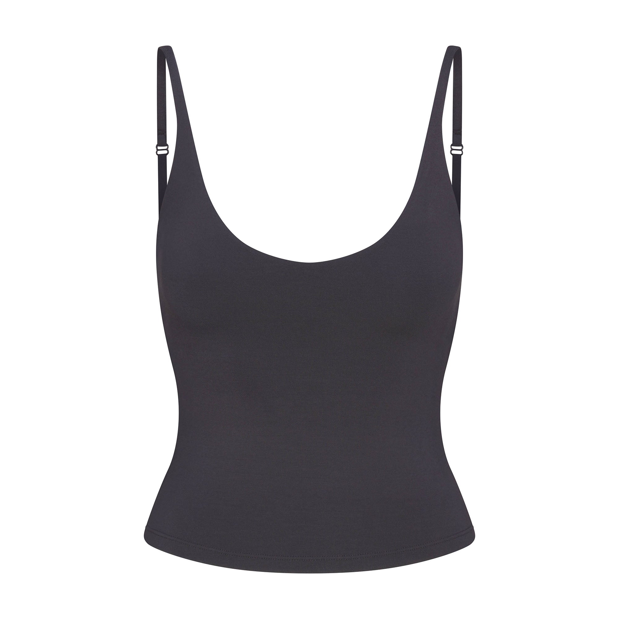 SMOOTH LAYERS SCOOP NECK CAMI | GRAPHITE - Image 6