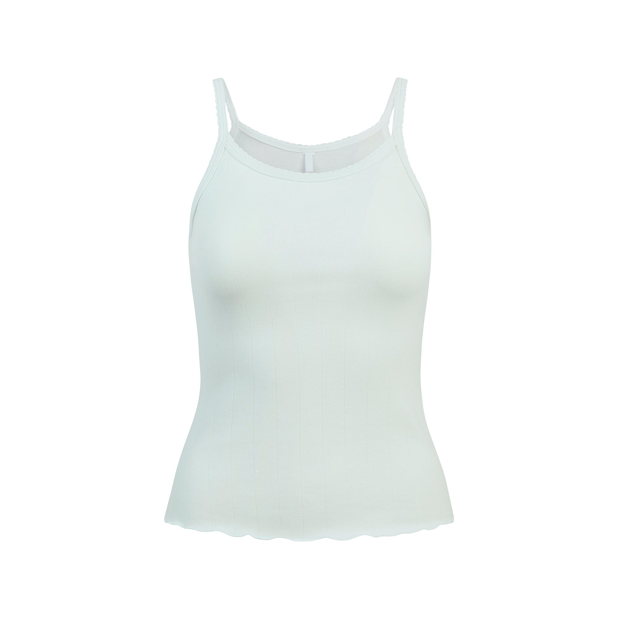 DROP NEEDLE POINTELLE LONG CAMI | FROST - Image 5