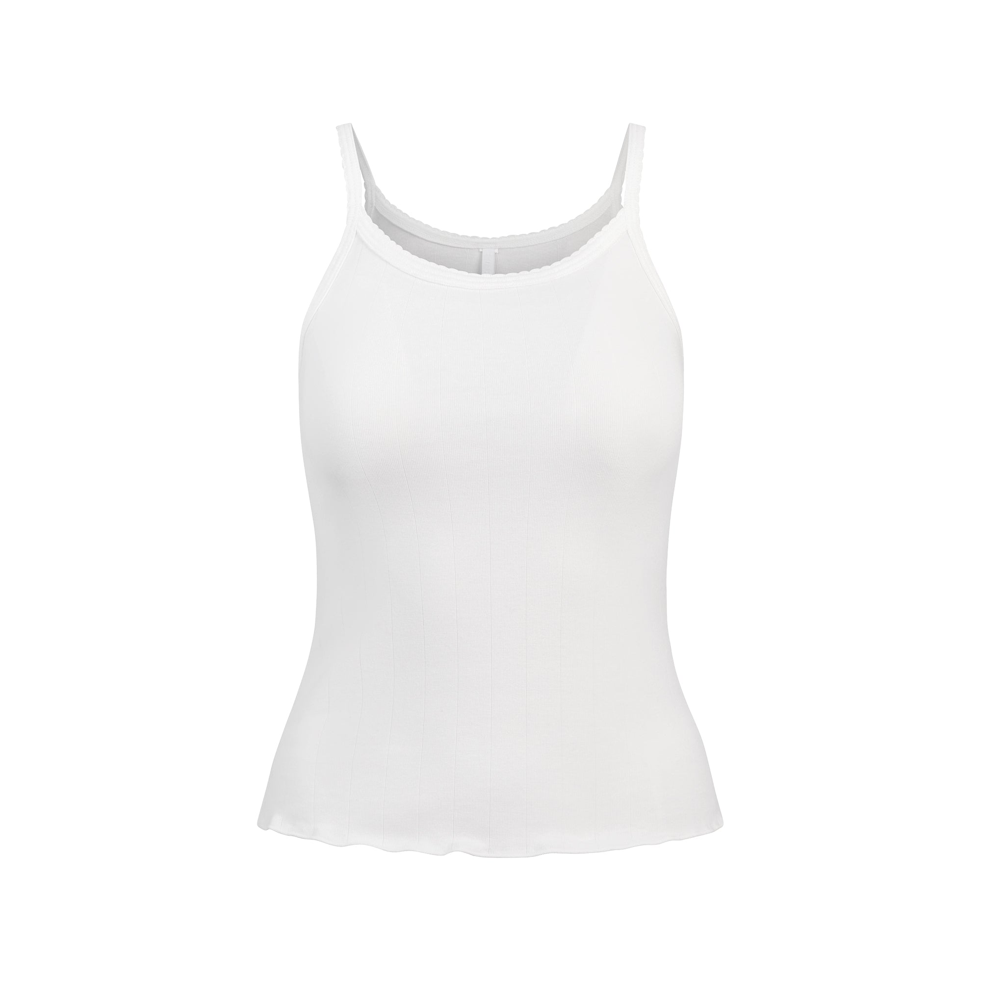 DROP NEEDLE POINTELLE LONG CAMI | SNOW - Image 5