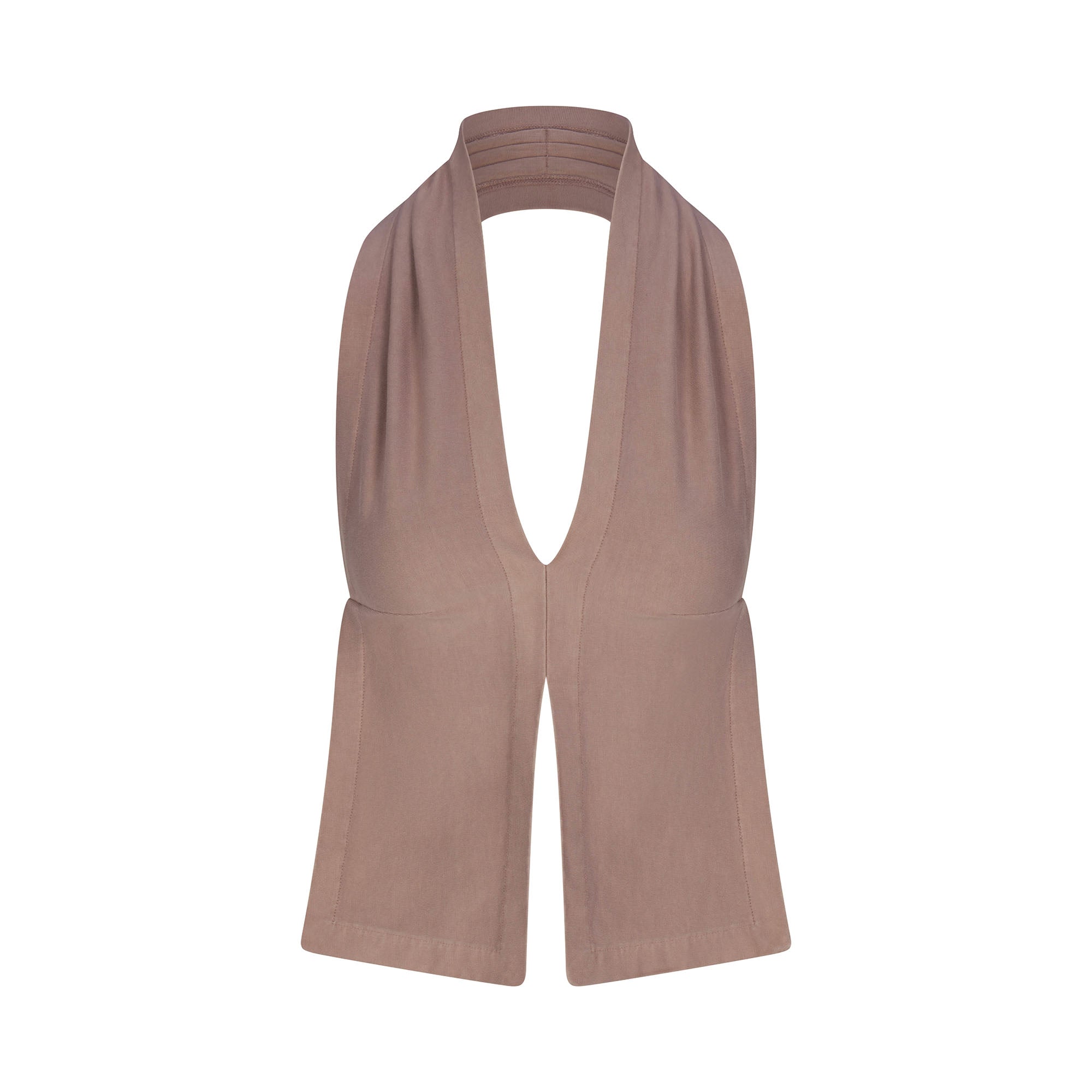 OUTDOOR HEAVY JERSEY HALTER TOP | FAWN - Image 6