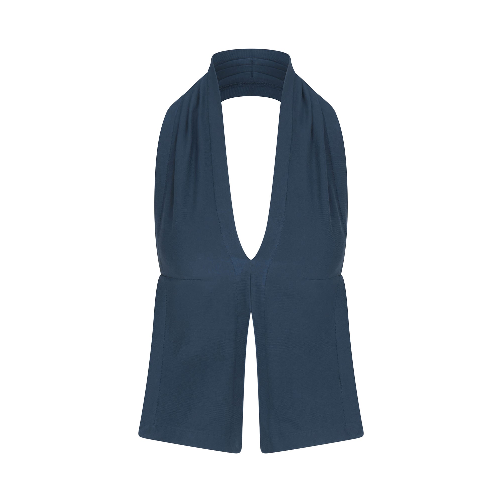 OUTDOOR HEAVY JERSEY HALTER TOP | INDIGO - Image 8