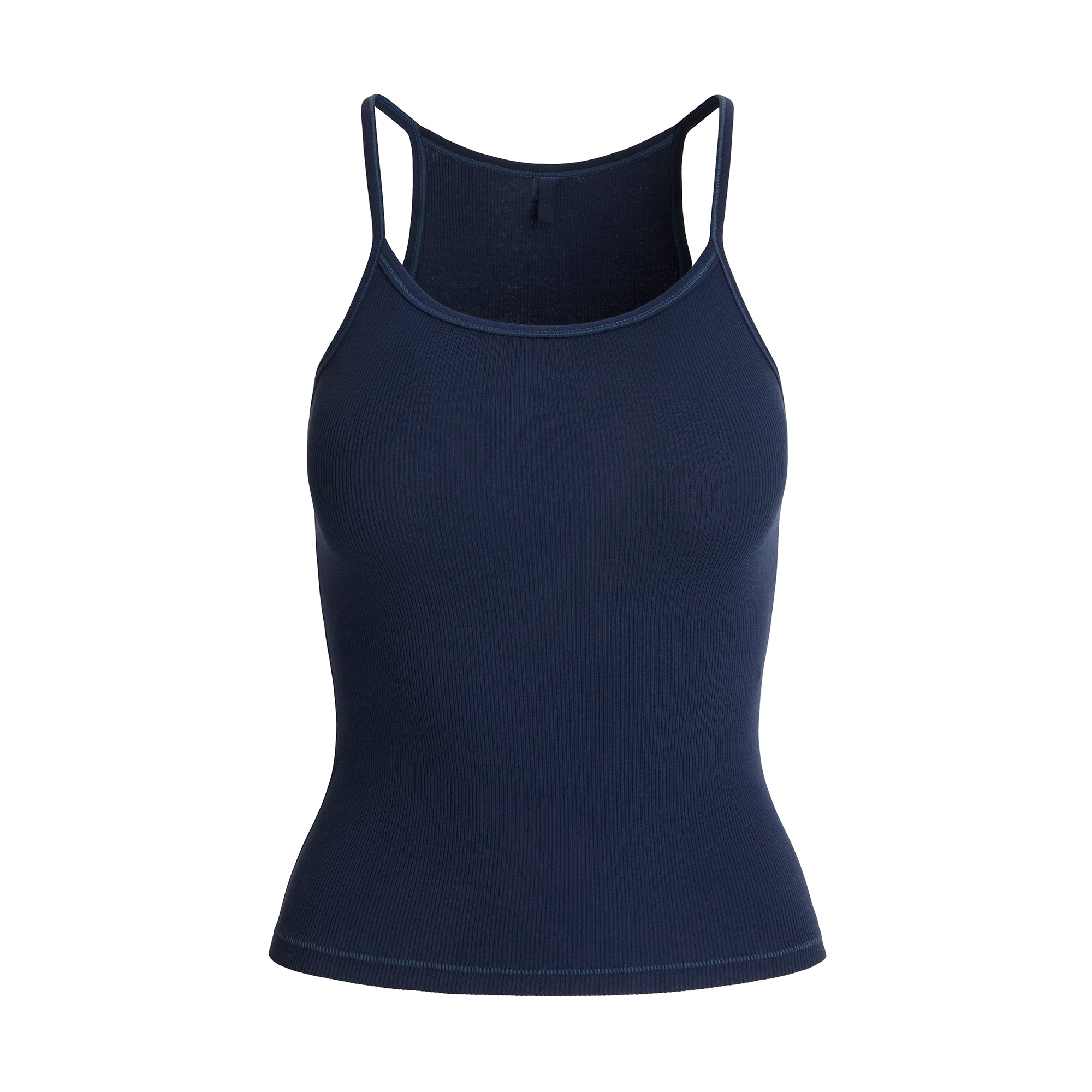 COTTON RIB LONG CAMI | NAVY - Image 5