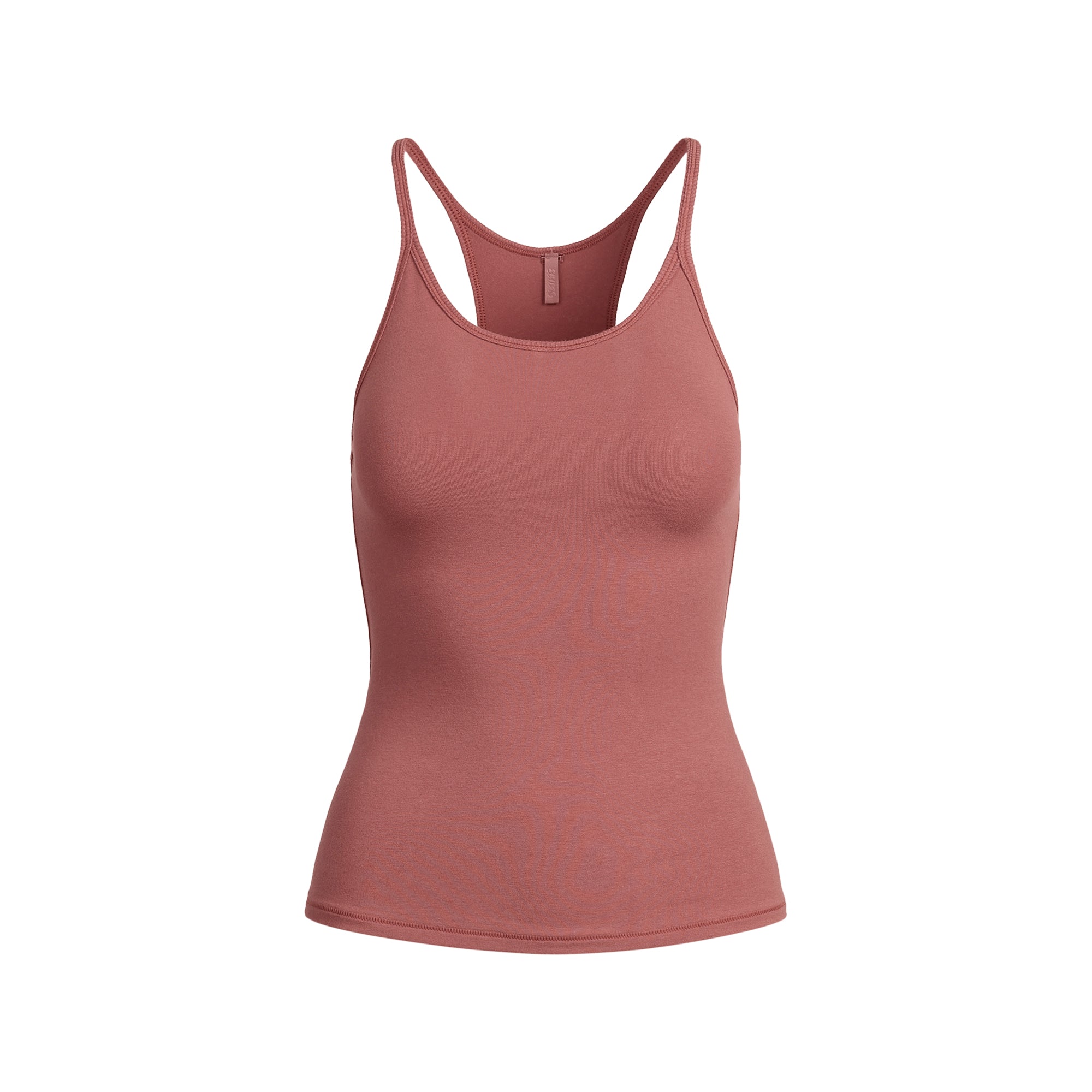 COTTON JERSEY RACERBACK TANK | REDWOOD - Image 4
