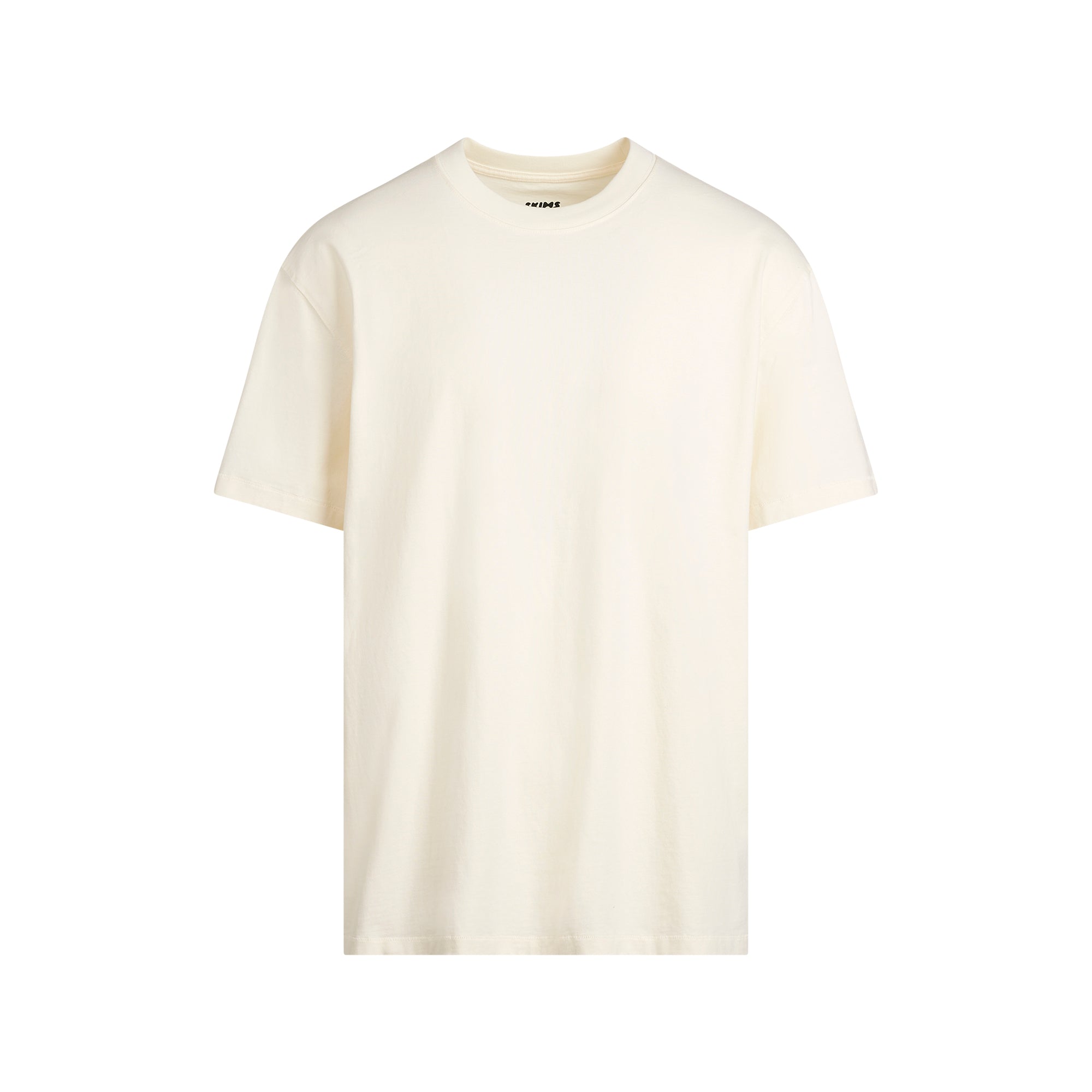 HEAVYWEIGHT COTTON MENS RELAXED T-SHIRT | ECRU - Image 10
