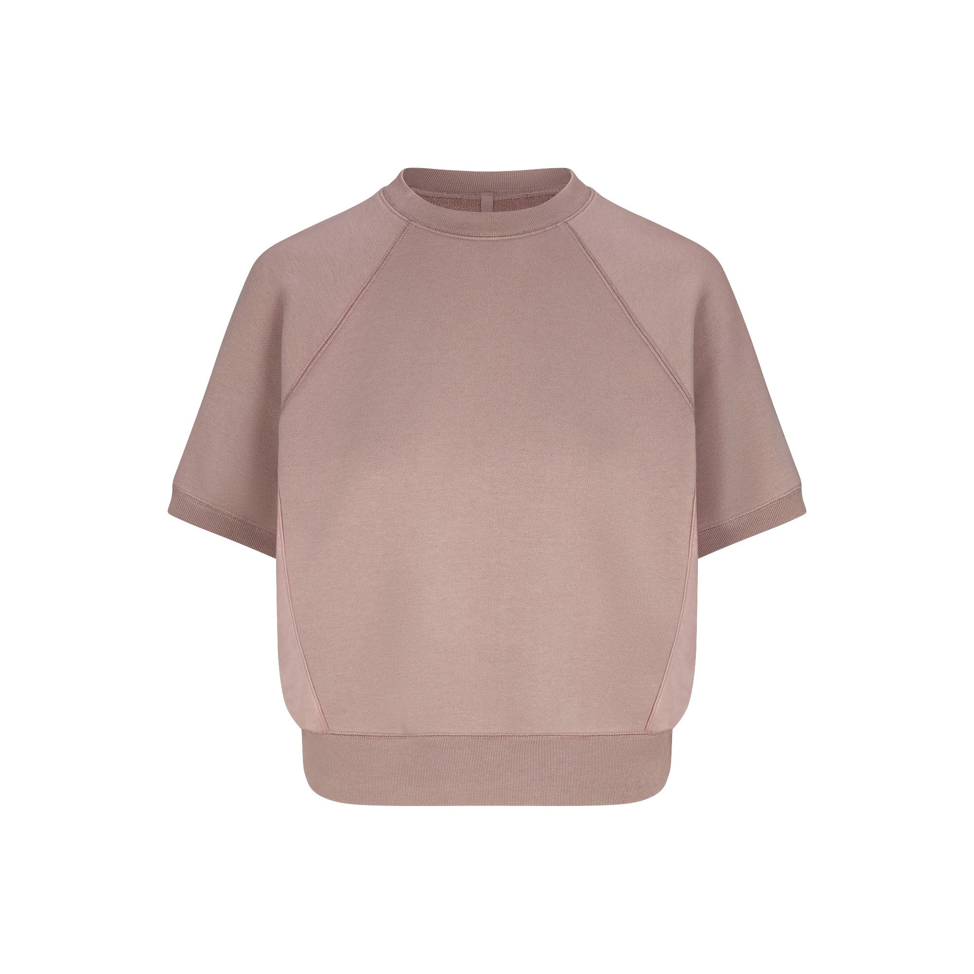 FRENCH TERRY RAGLAN SHORT SLEEVE SWEATSHIRT | FAWN - Image 6