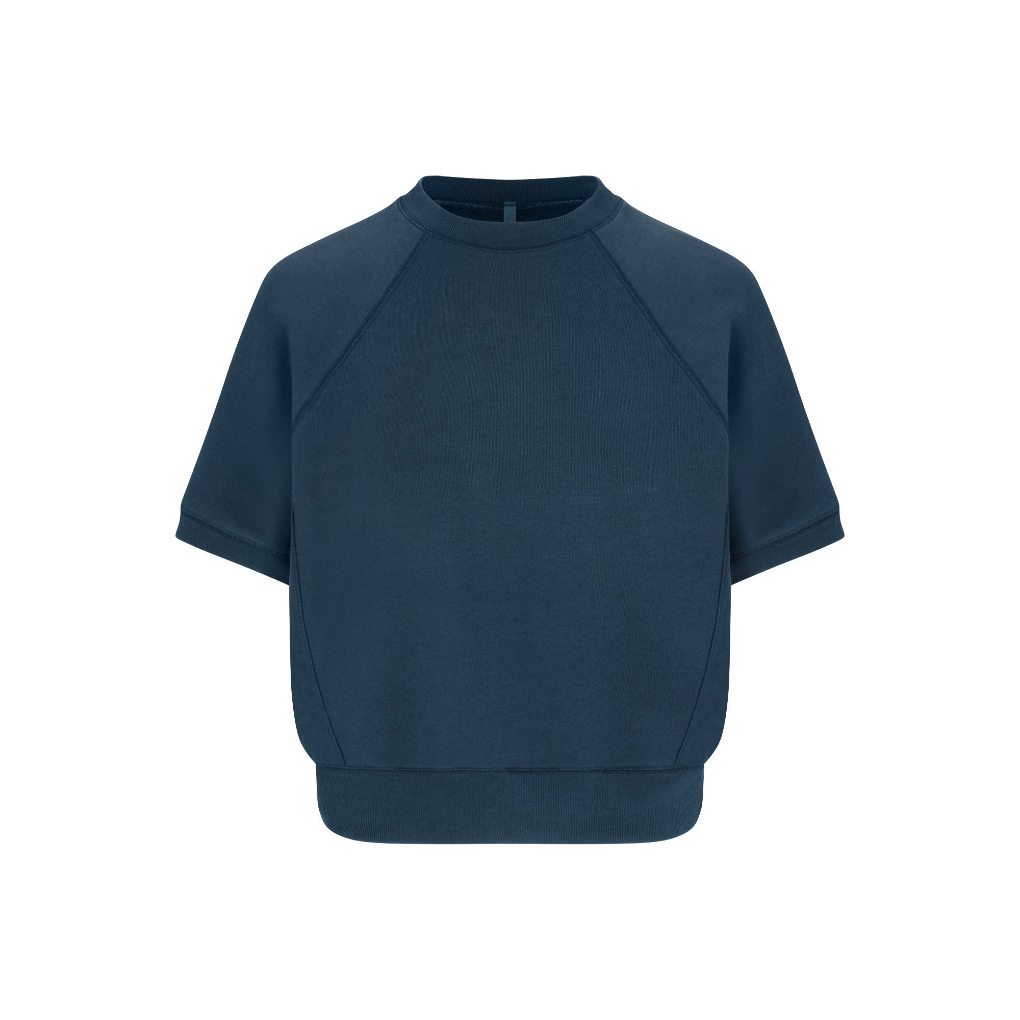 FRENCH TERRY RAGLAN SHORT SLEEVE SWEATSHIRT | INDIGO - Image 6