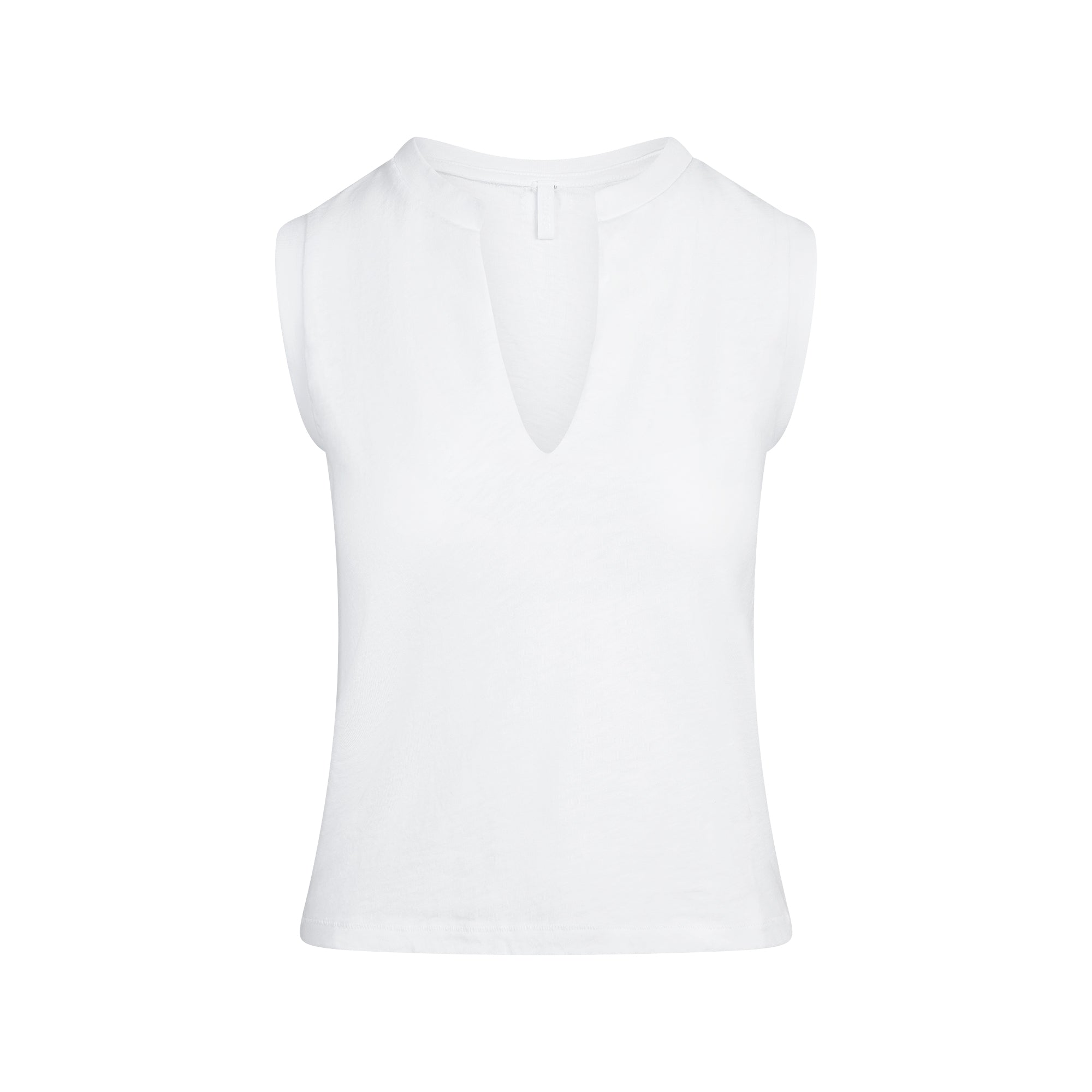 WORN IN JERSEY SPLIT NECK MUSCLE TANK | SNOW - Image 6