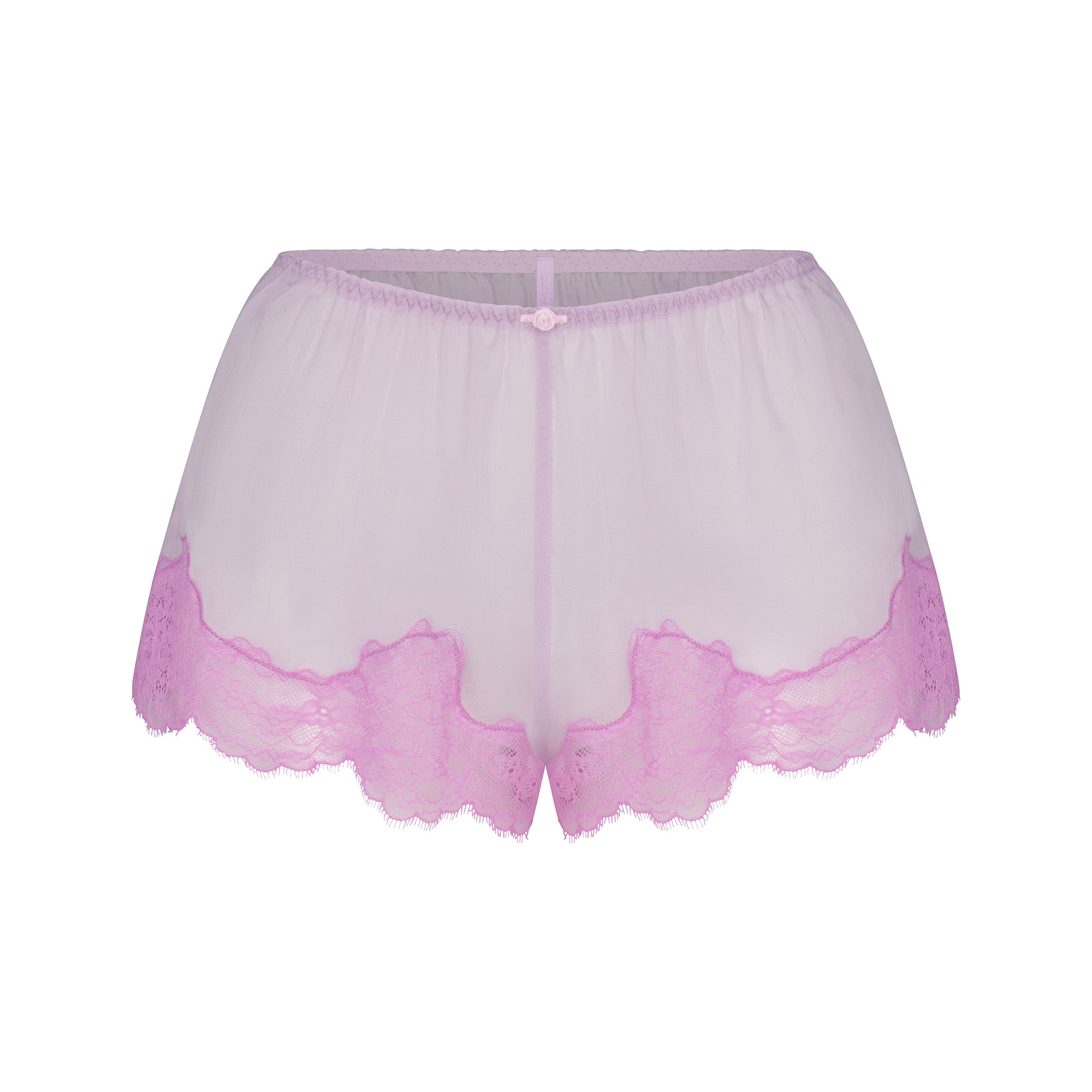 SKIMS ROMANCE LACE CAMI AND SHORT SET | SUGAR PLUM - Image 5