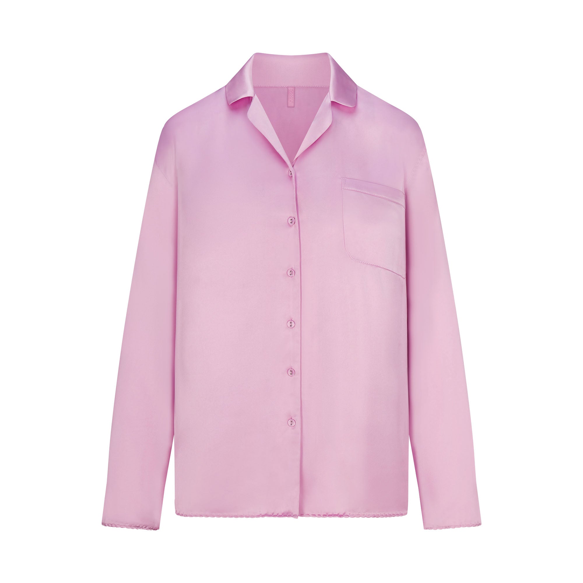 WOVEN SHINE LONG SLEEP SET | PINK ROSE - Image 6