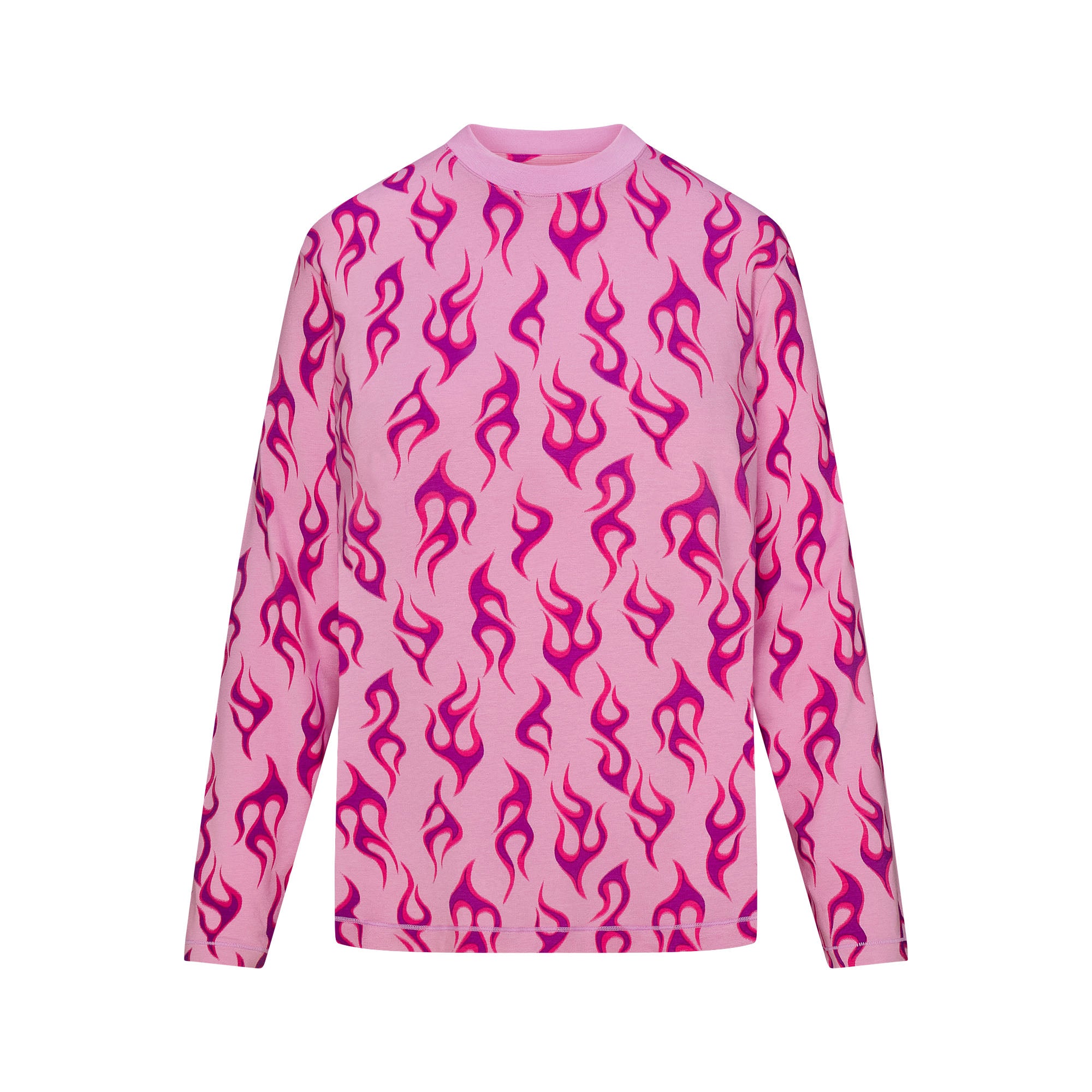 BOYFRIEND LONG SLEEVE T-SHIRT AND BOXER SET | PETAL FLAME PRINT - Image 7