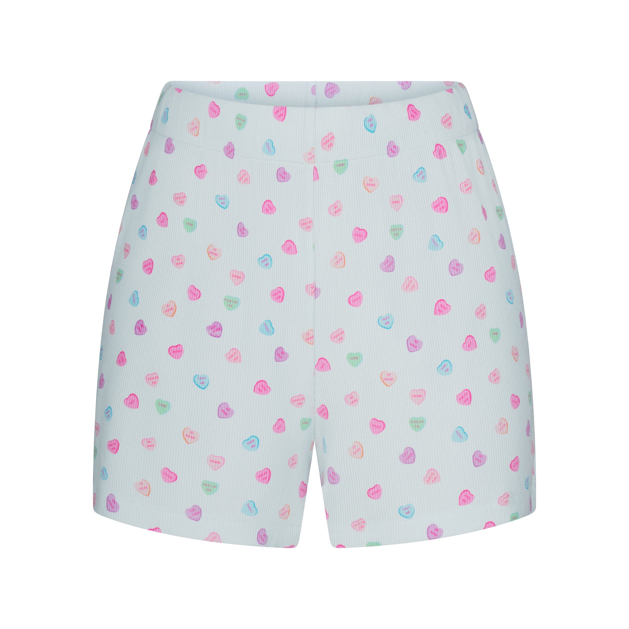 SOFT LOUNGE SHORT SLEEP SET | CLOUD CANDY HEART PRINT - Image 7
