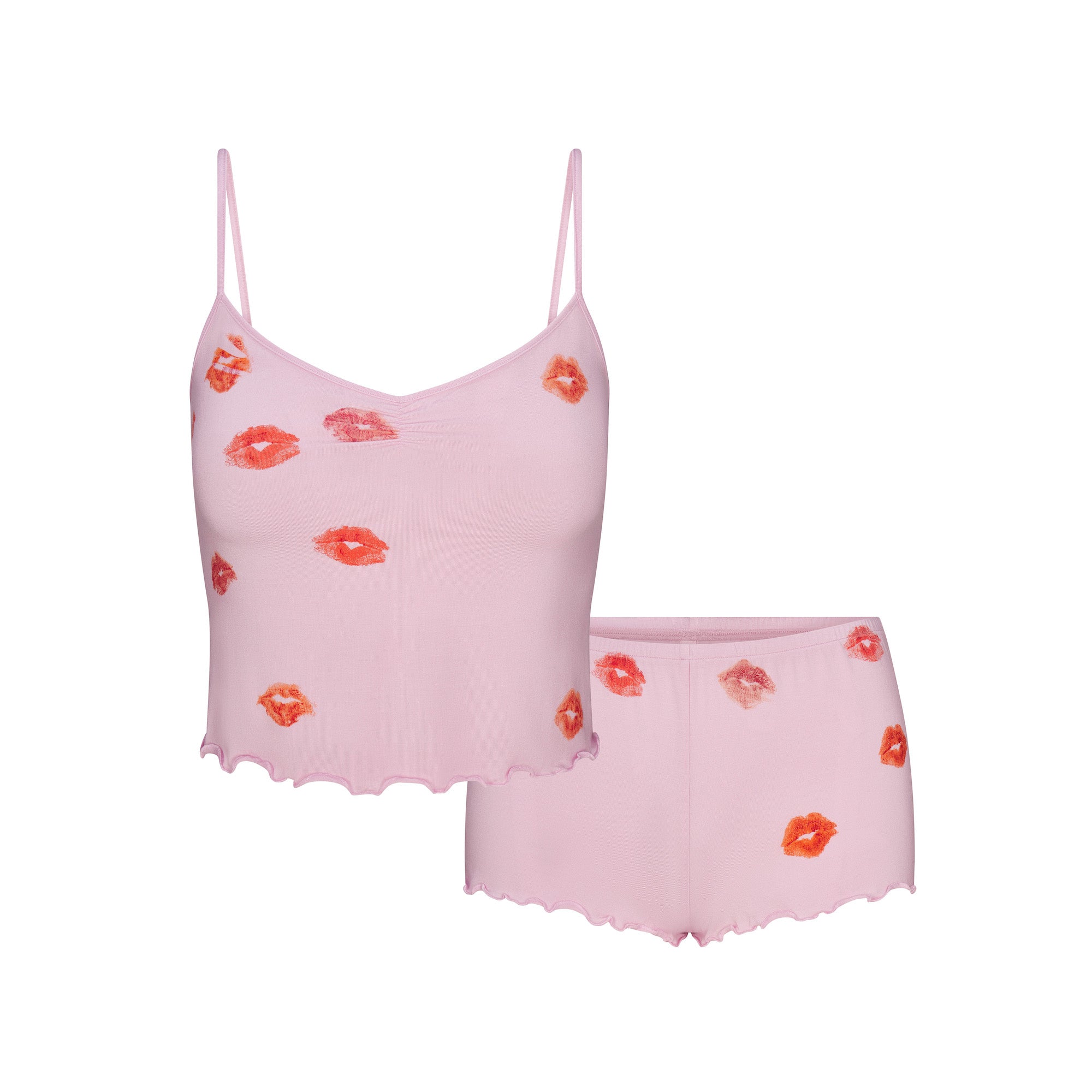 SKIMS SLEEP CAMI SET | CHERRY BLOSSOM LIPSTICK - Image 7