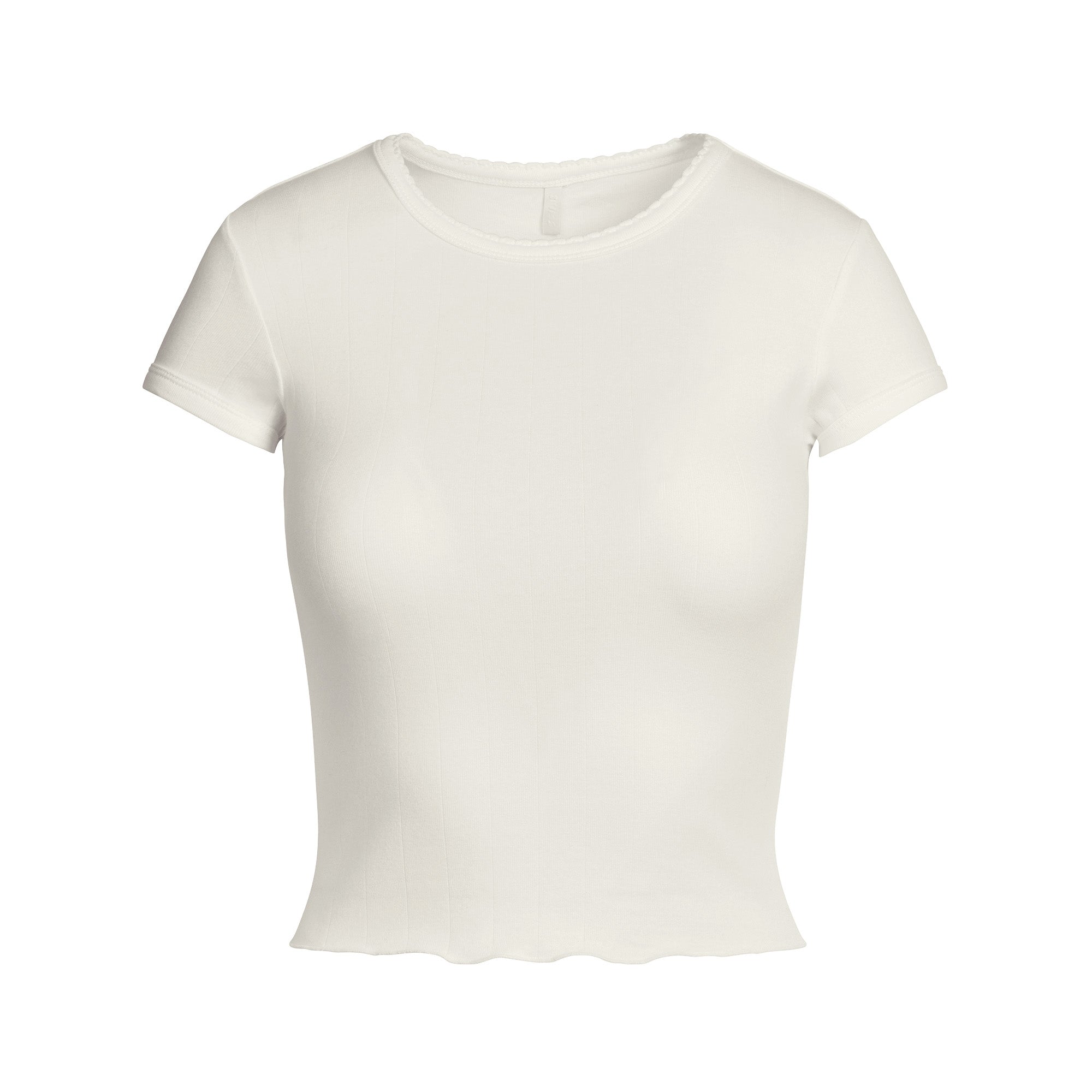 DROP NEEDLE POINTELLE BABY TEE | MARBLE - Image 7