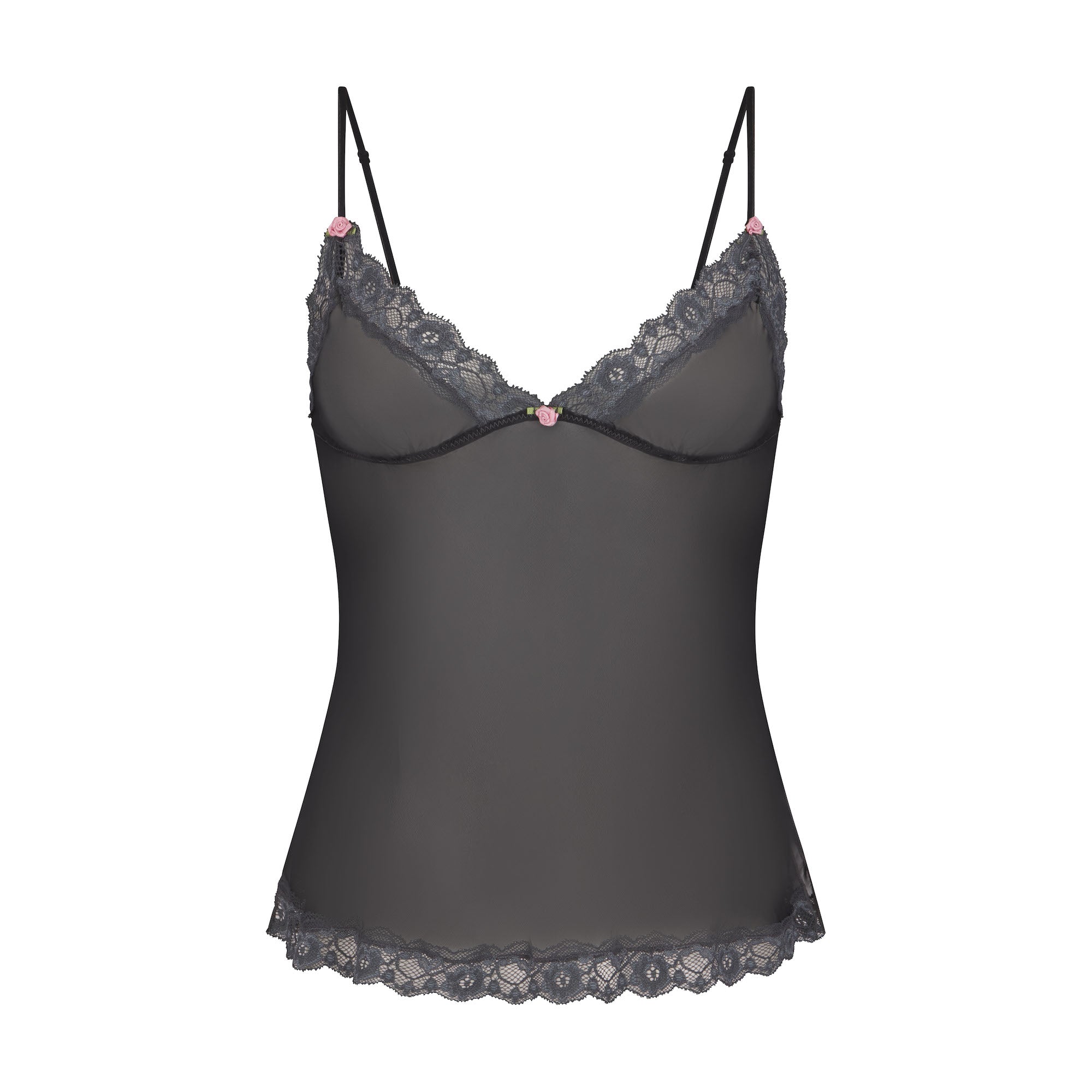 SKIMS ROMANCE LACE CAMI | ONYX - Image 6