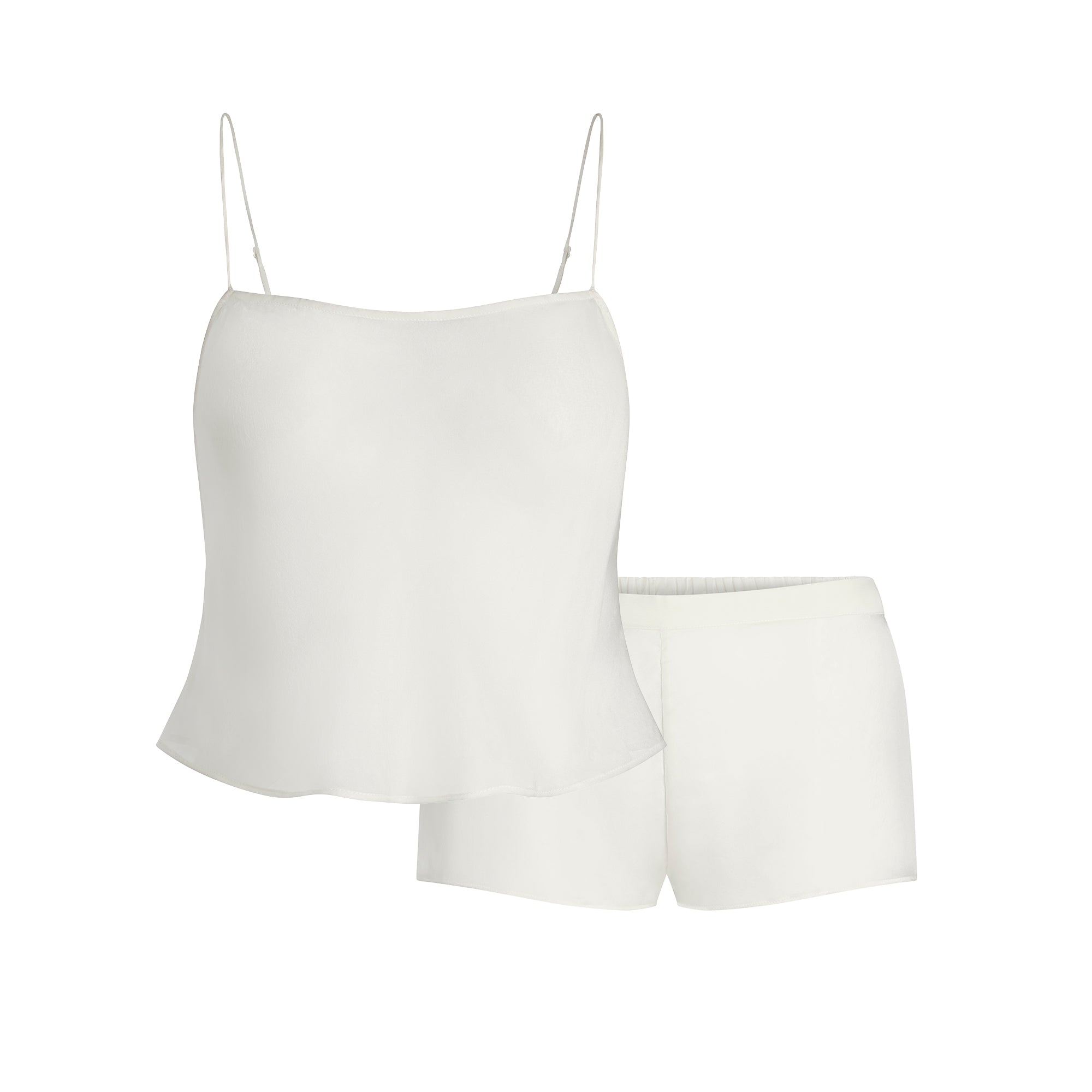 SKIMS ROMANCE CAMI AND SHORT SET | IVORY - Image 8