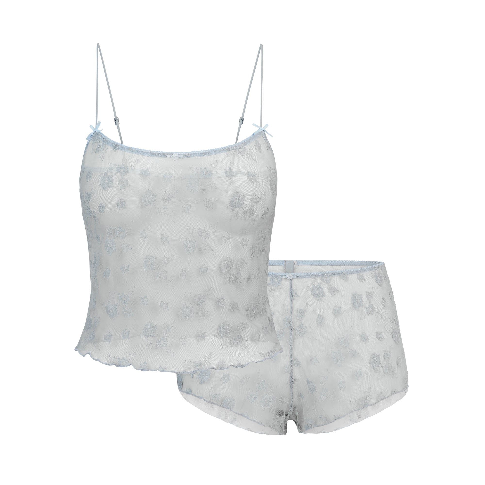 SPRING INTIMATES CAMI AND SHORT SET | MERCURY TWO TONE - Image 4