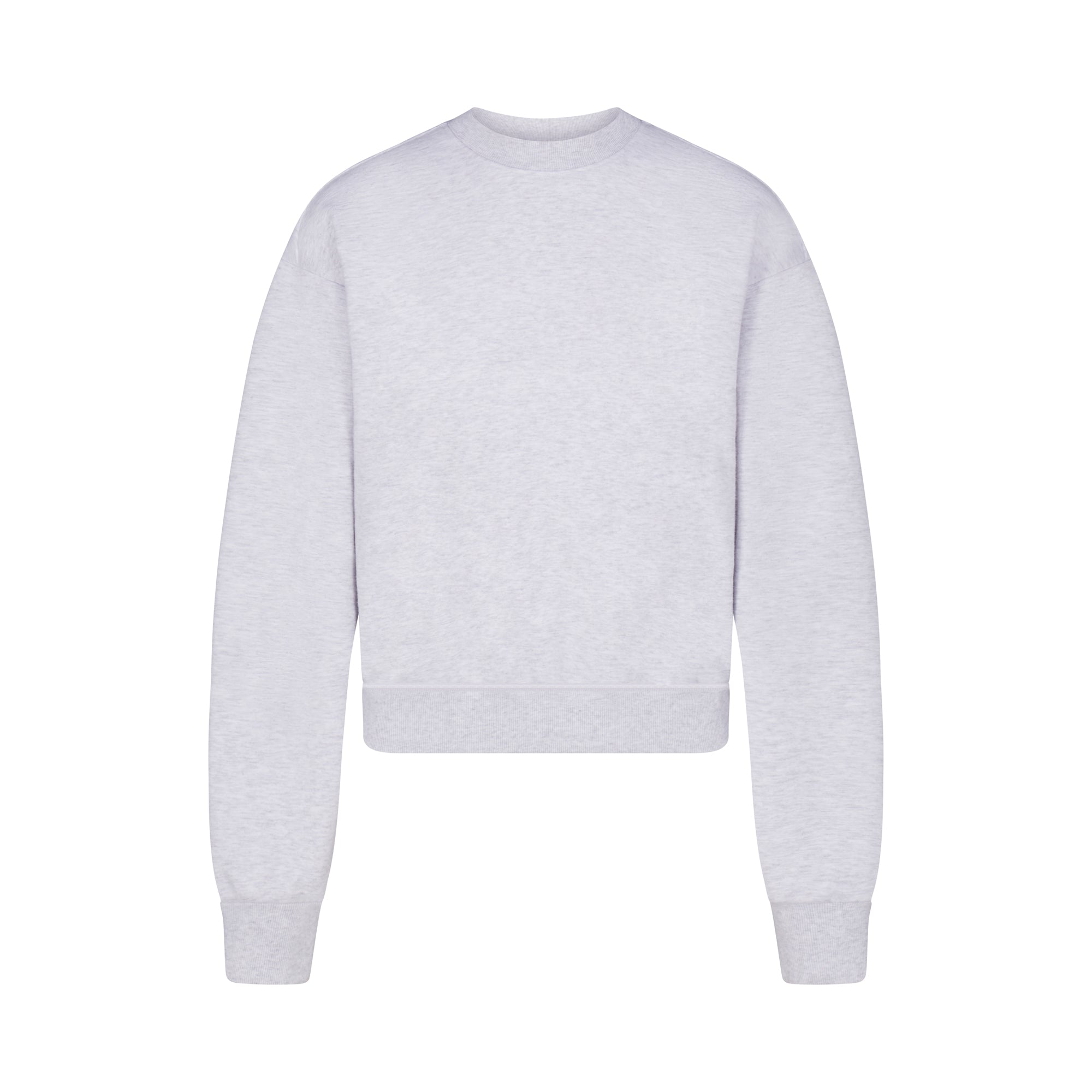 COTTON FLEECE CLASSIC CREWNECK | LIGHT HEATHER GREY - Image 6