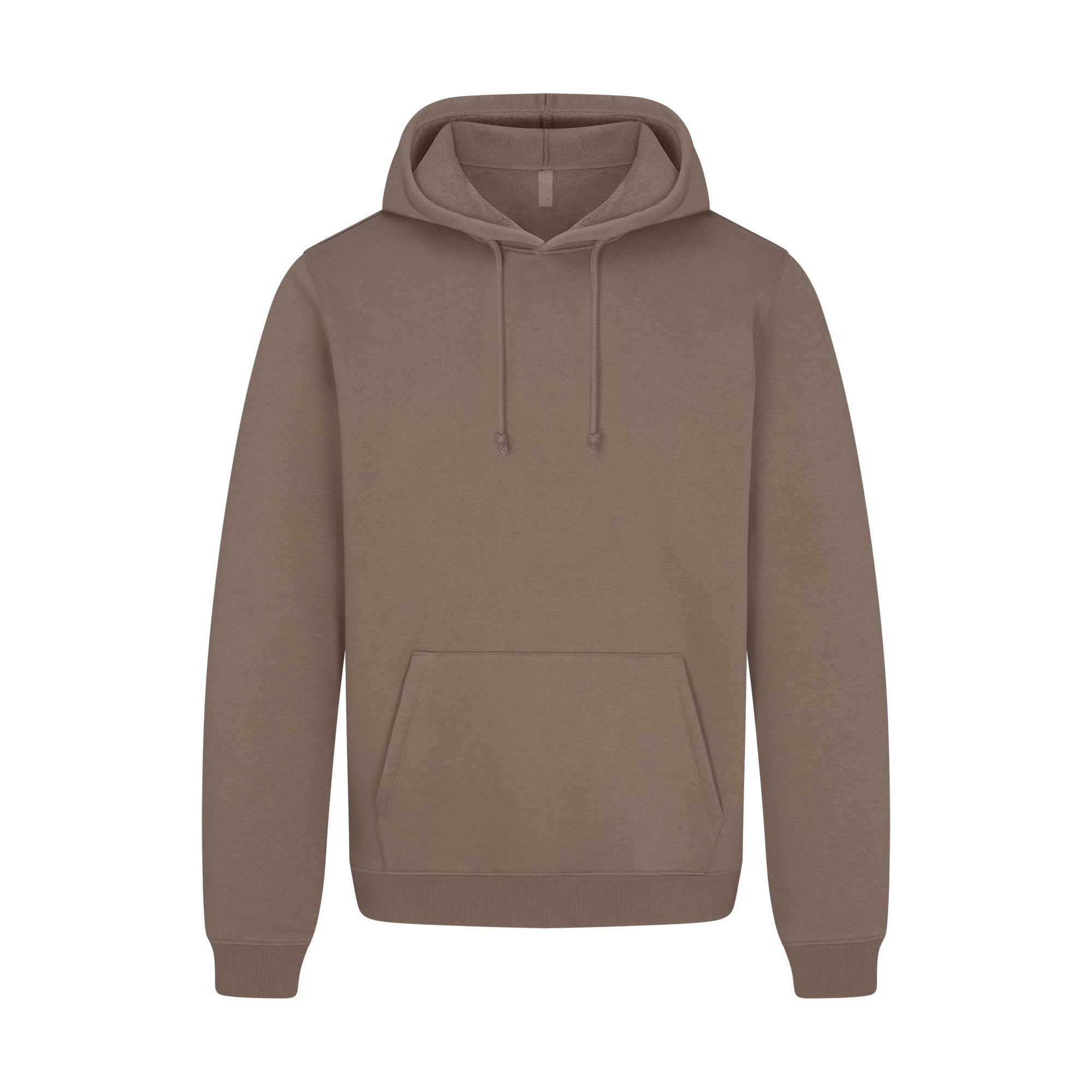 FLEECE LOUNGE MENS CLASSIC HOODIE | TRUFFLE - Image 5