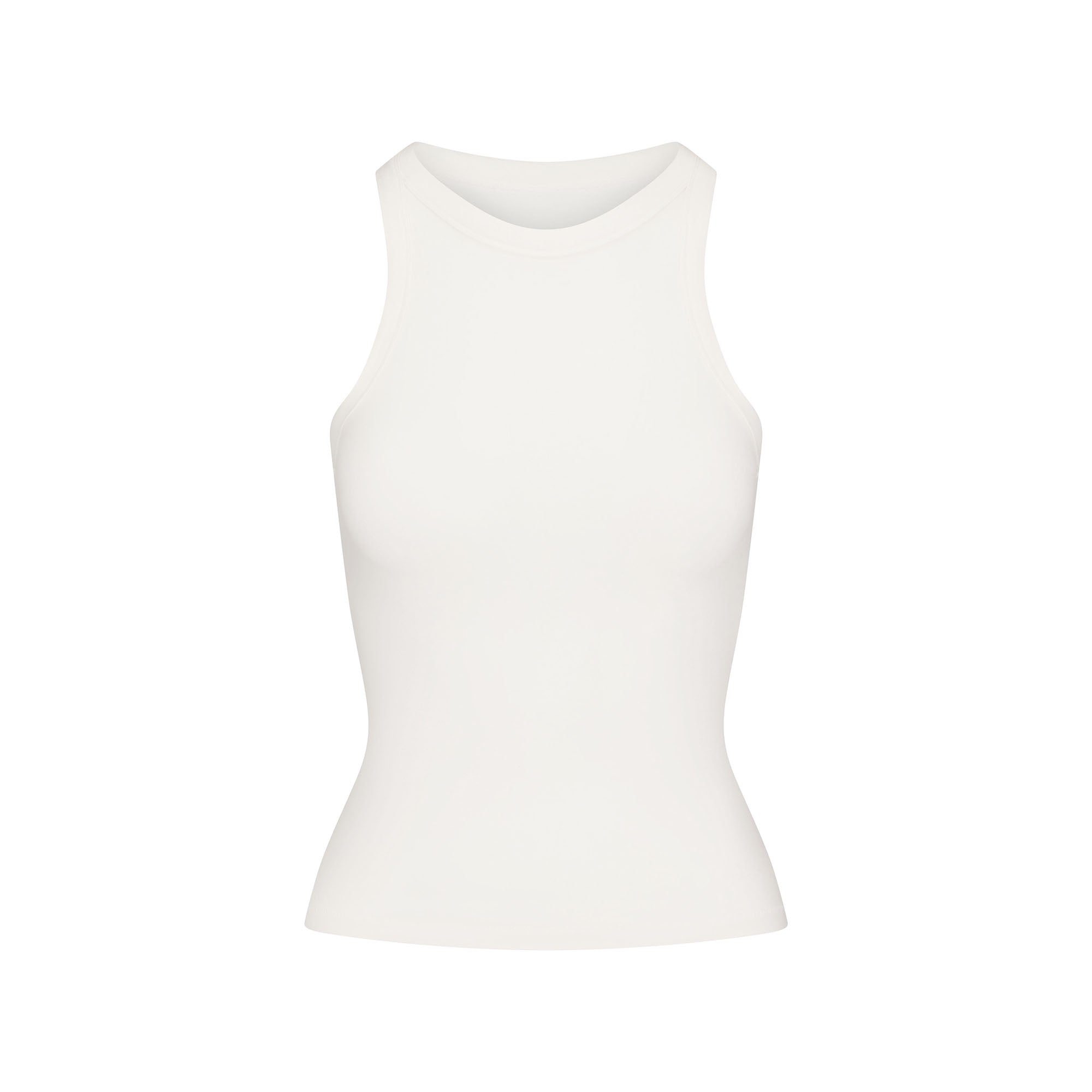 COTTON JERSEY CREW NECK TANK | MARBLE - Image 6