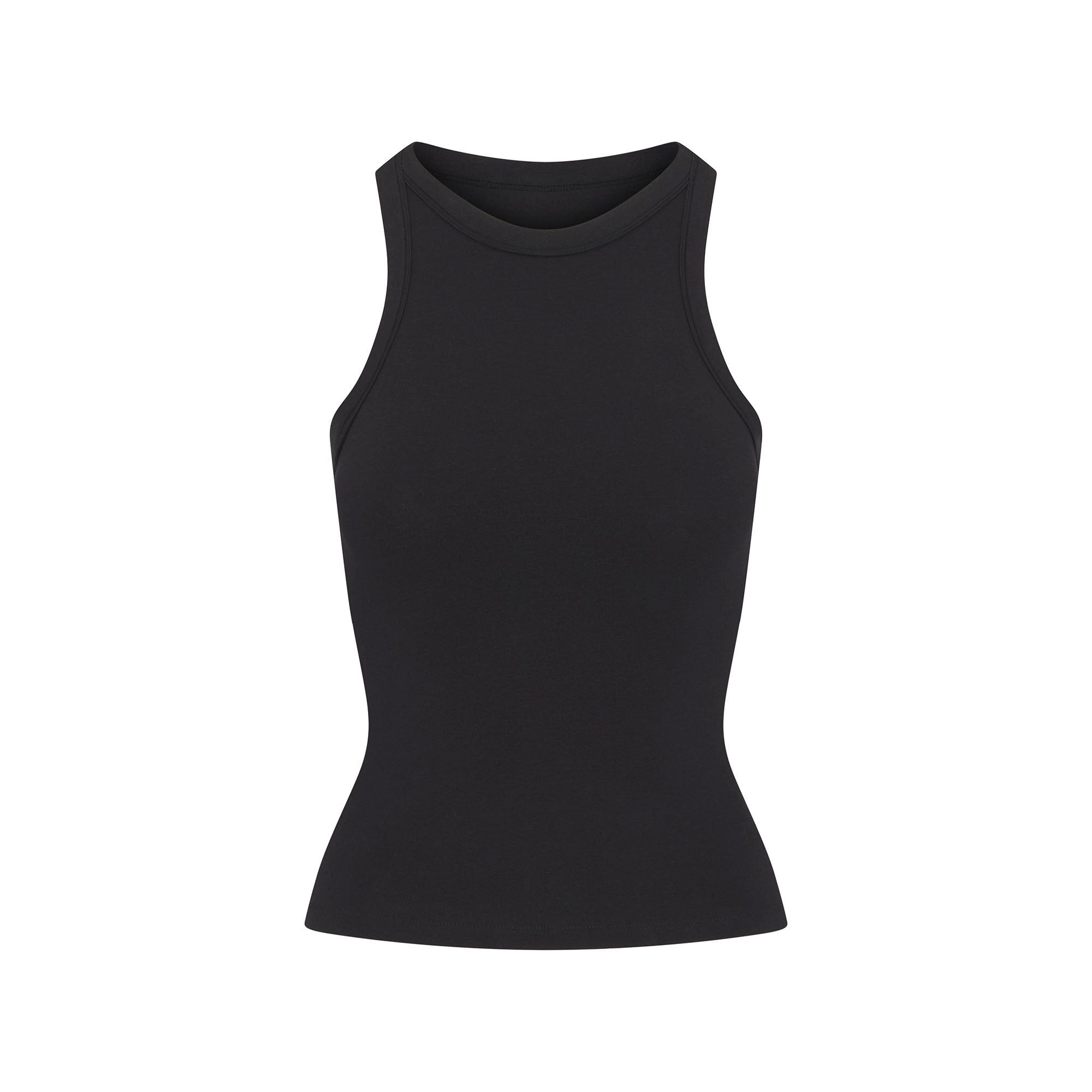 COTTON JERSEY CREW NECK TANK | SOOT - Image 5