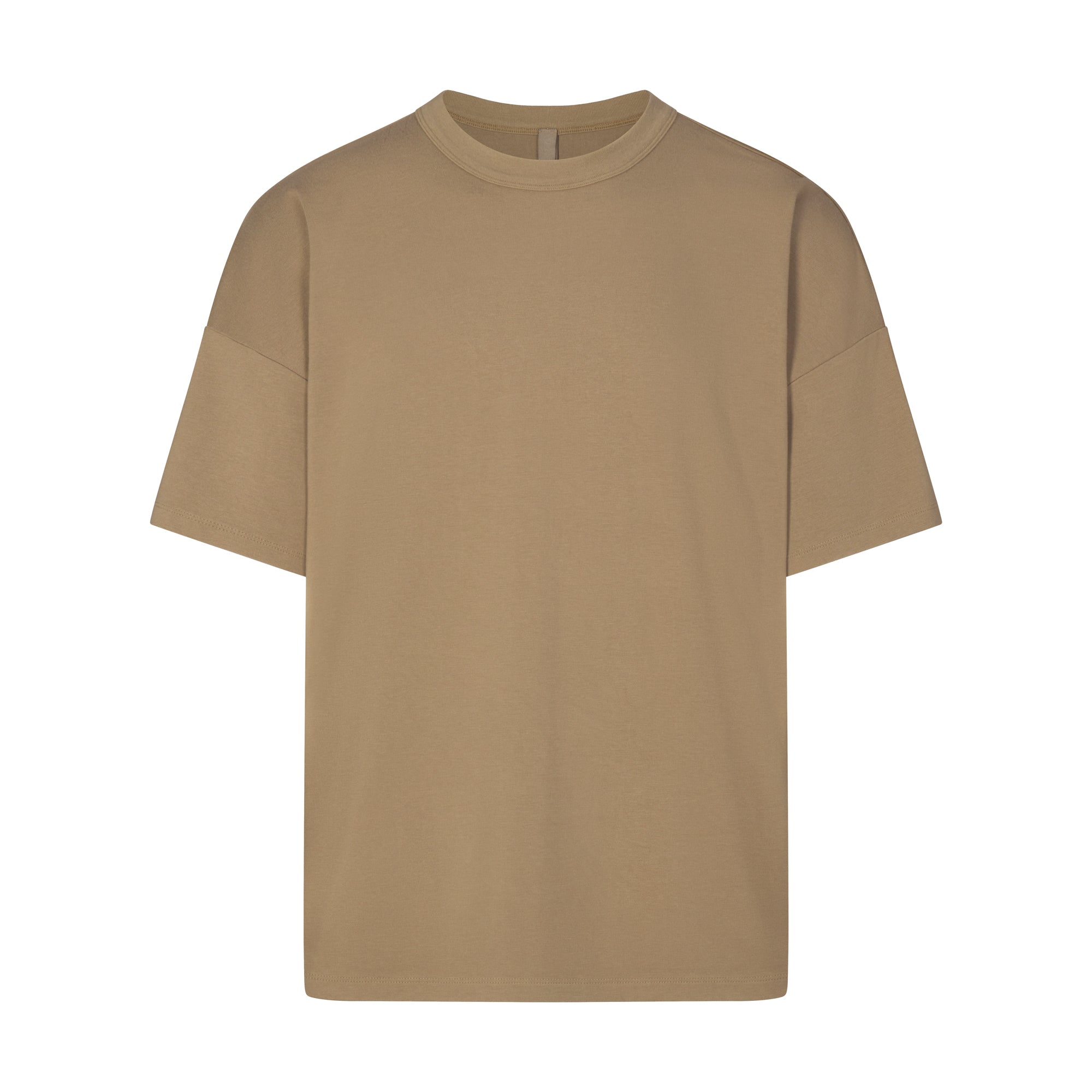 JERSEY LOUNGE MENS OVERSIZED T-SHIRT | KHAKI - Image 5