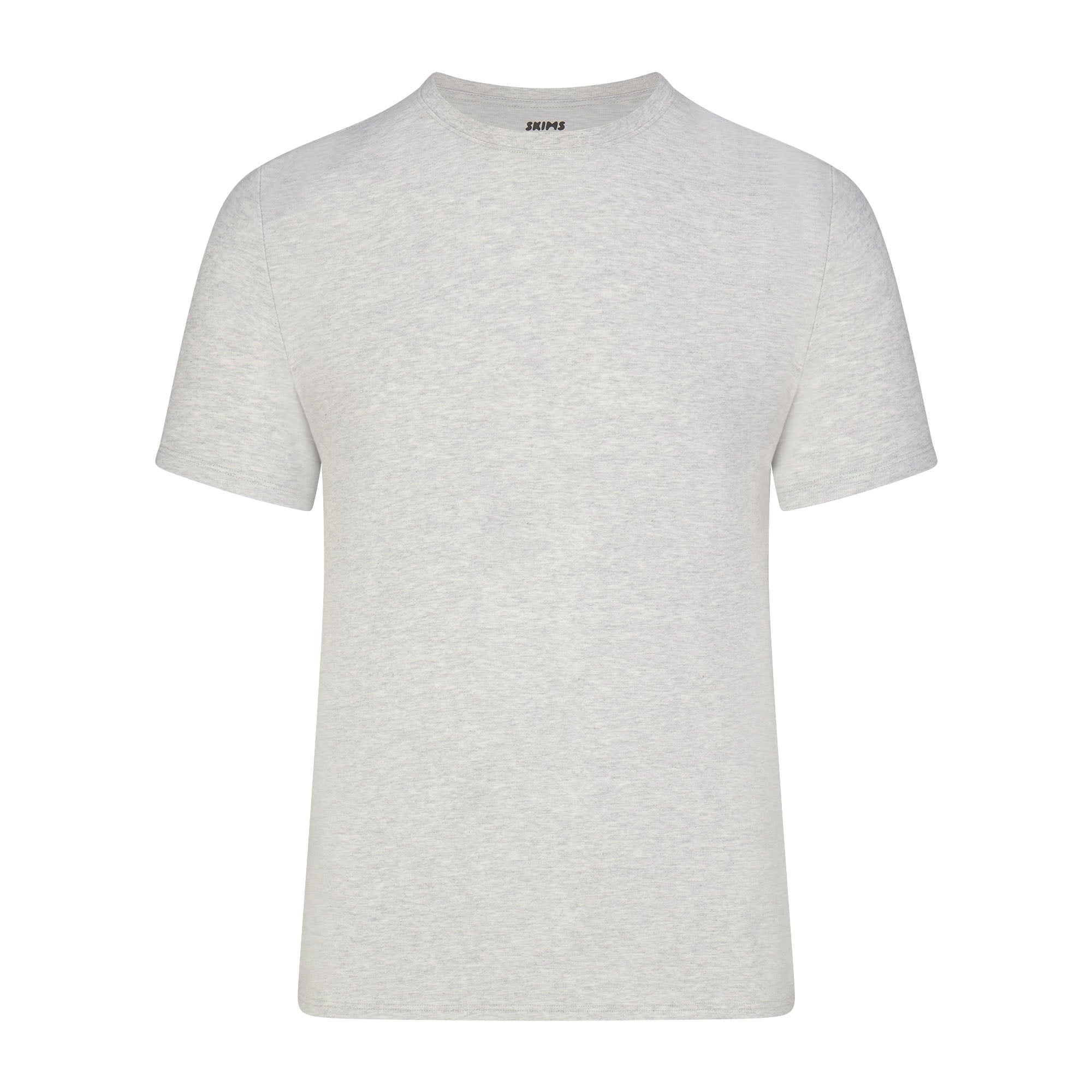 SKIMS COTTON MENS CLASSIC T-SHIRT | LIGHT HEATHER GREY - Image 6