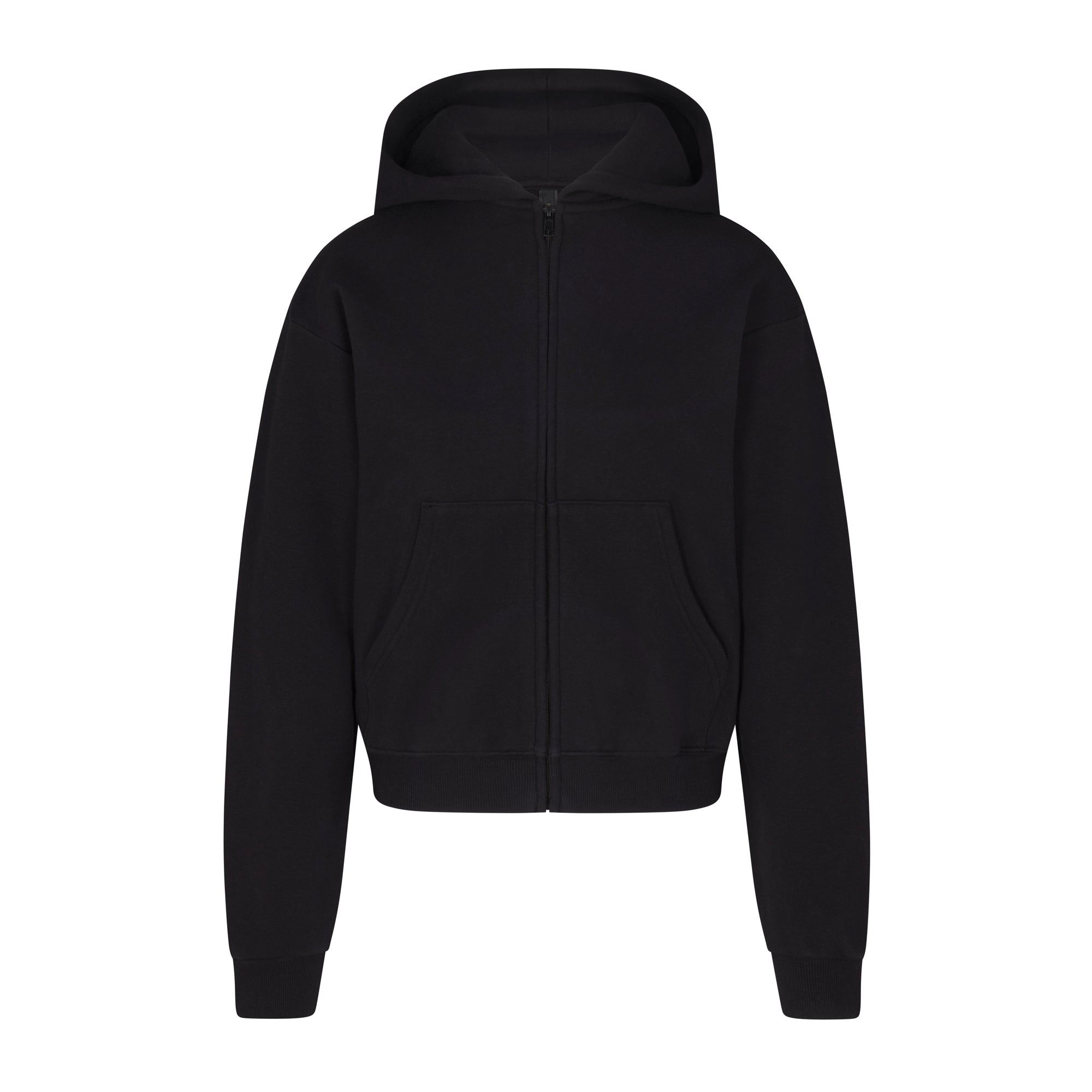COTTON FLEECE CLASSIC ZIP UP HOODIE | ONYX - Image 7