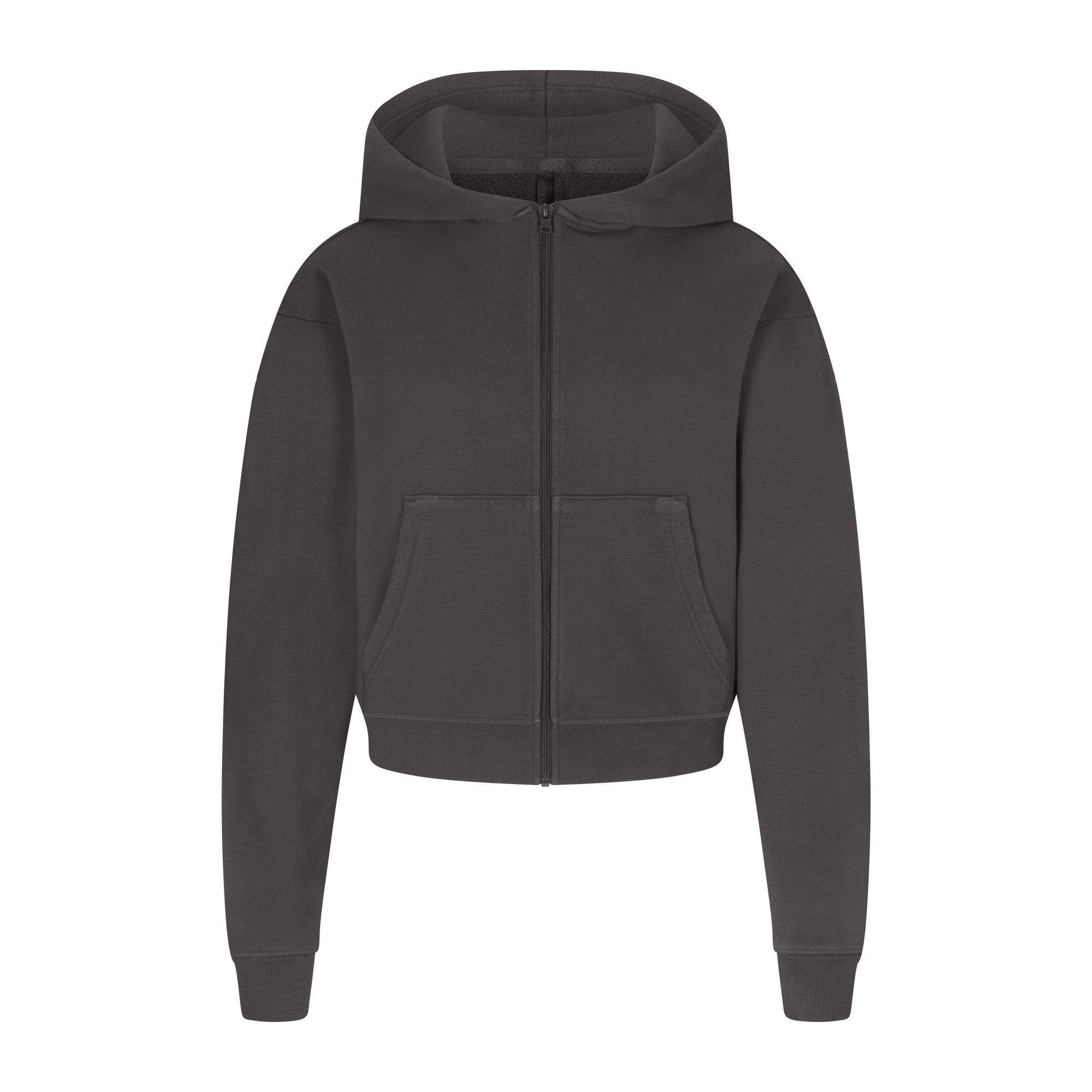 FRENCH TERRY CLASSIC ZIP UP HOODIE | ASH - Image 6