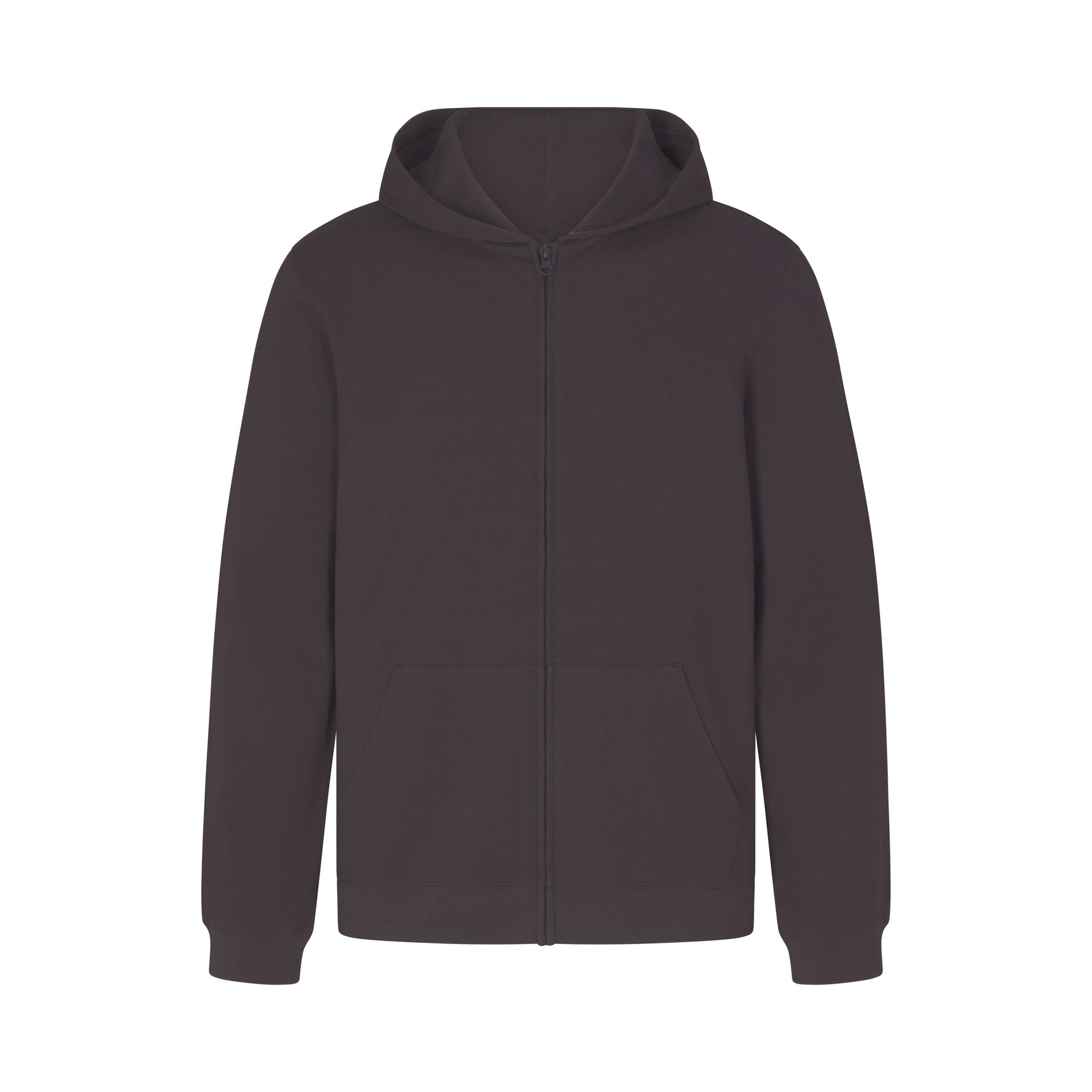 JERSEY LOUNGE MENS ZIP UP HOODIE | ASH - Image 6