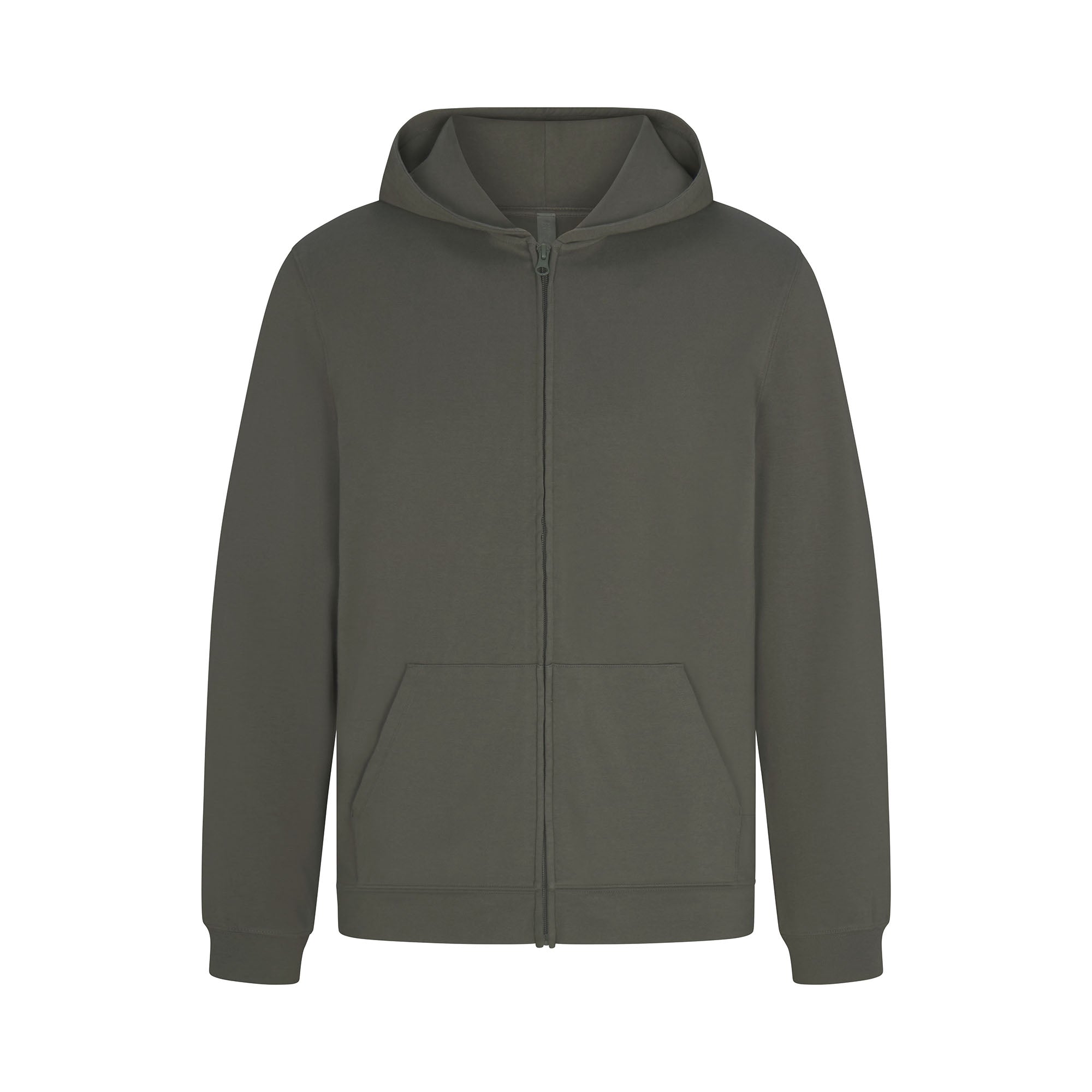 JERSEY LOUNGE MENS ZIP UP HOODIE | BASIL - Image 6