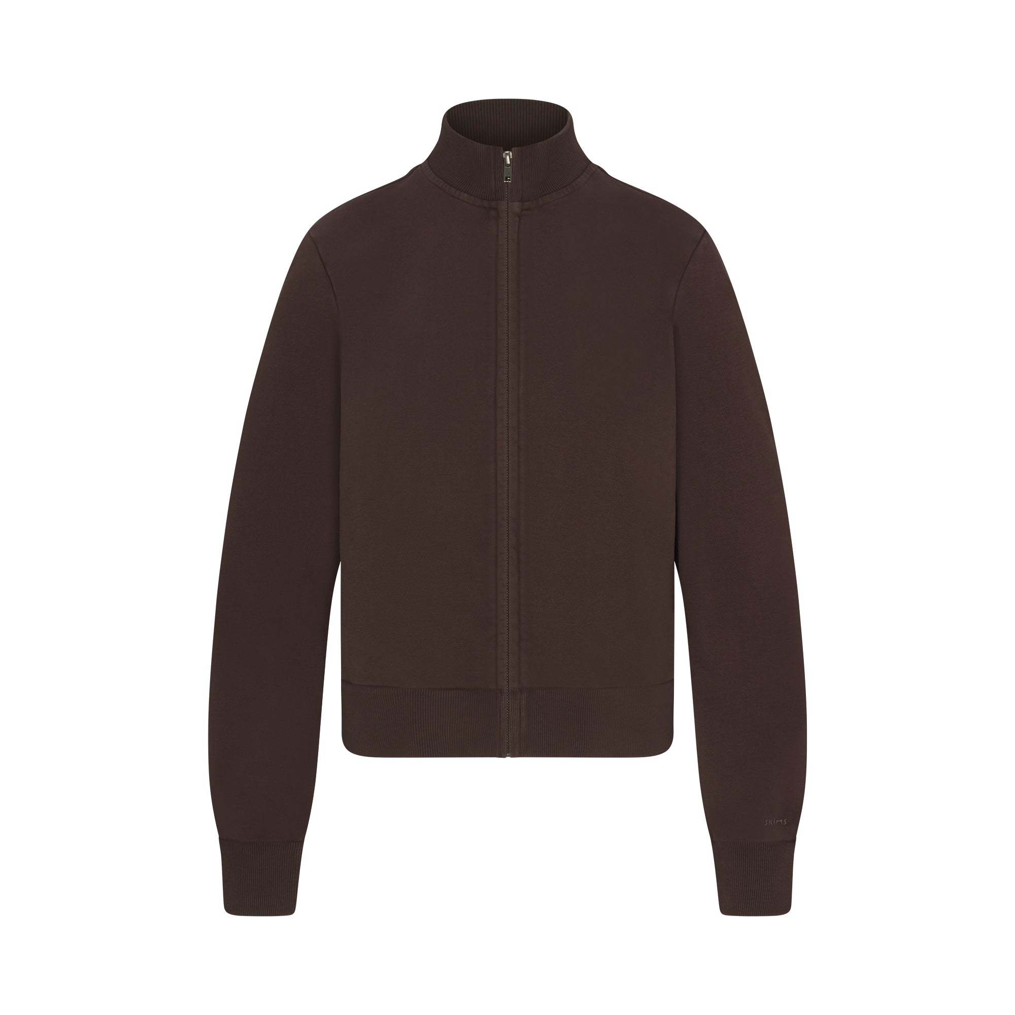 BOYFRIEND FLEECE TRACK JACKET | ESPRESSO - Image 6