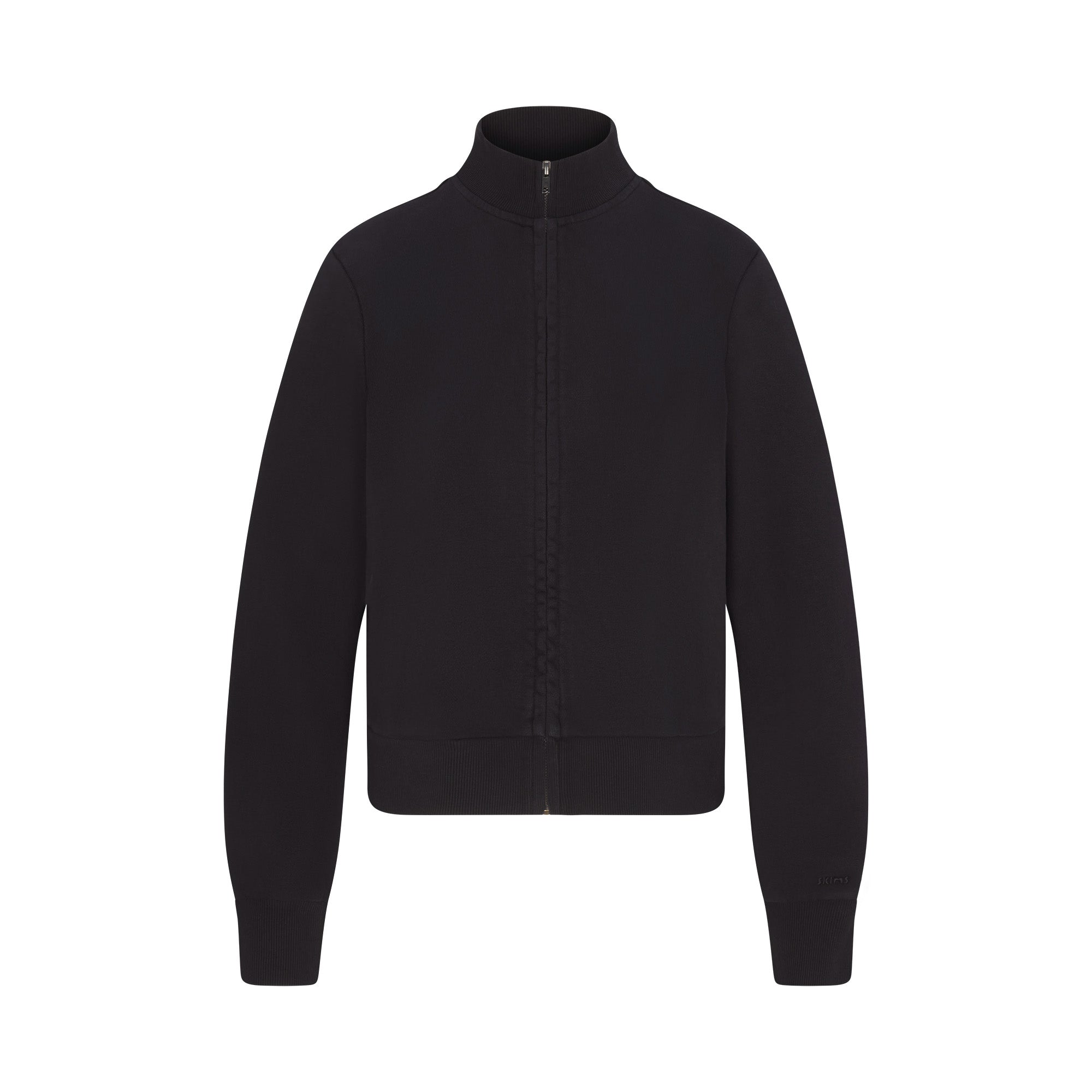 BOYFRIEND FLEECE TRACK JACKET | WASHED ONYX - Image 6