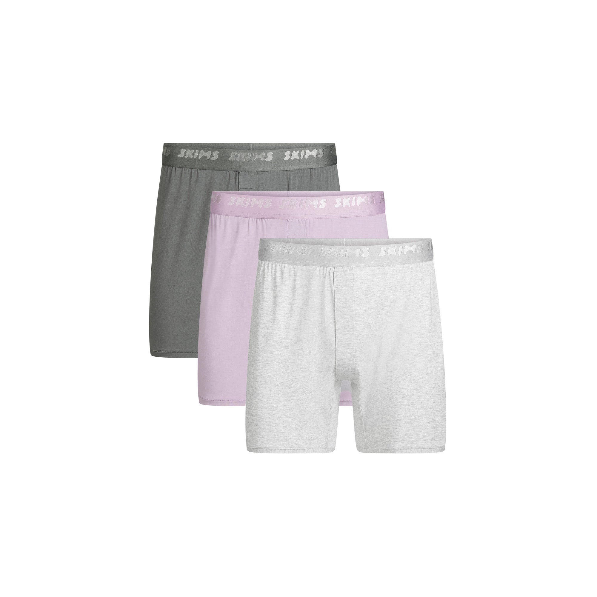 SKIMS STRETCH MENS KNIT BOXER 3-PACK | MELROSE MULTI - Image 10