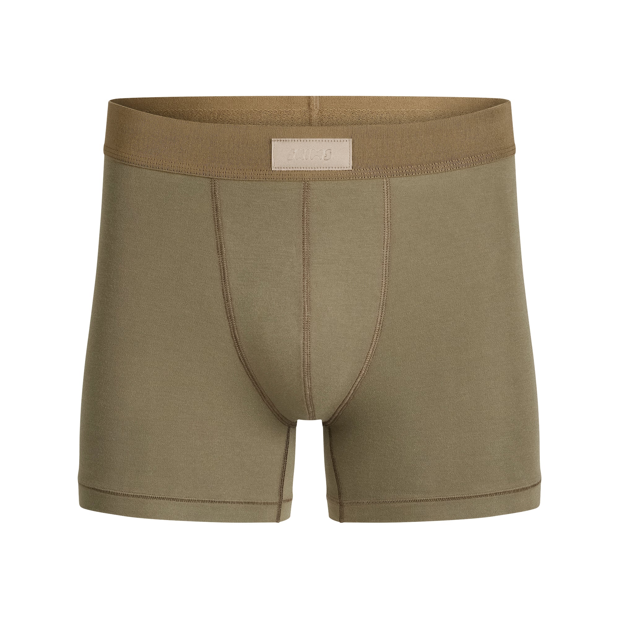 SKIMS COTTON MENS 3" BOXER BRIEF | ARMY - Image 4