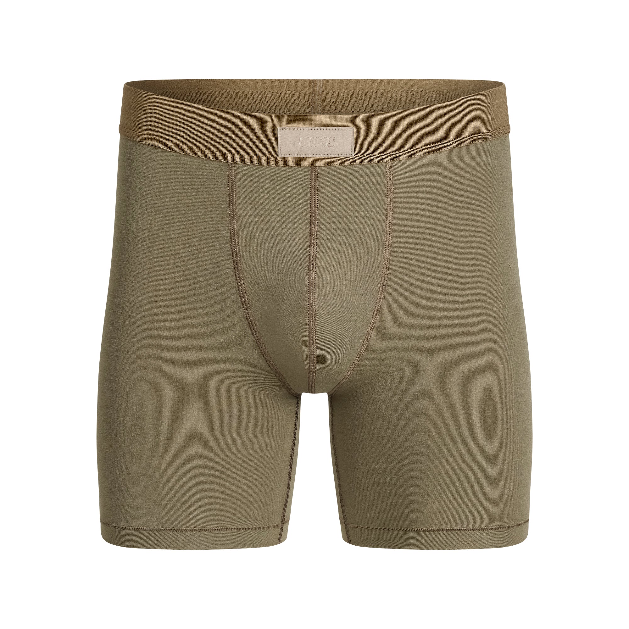 SKIMS COTTON MENS 5" BOXER BRIEF | ARMY - Image 5