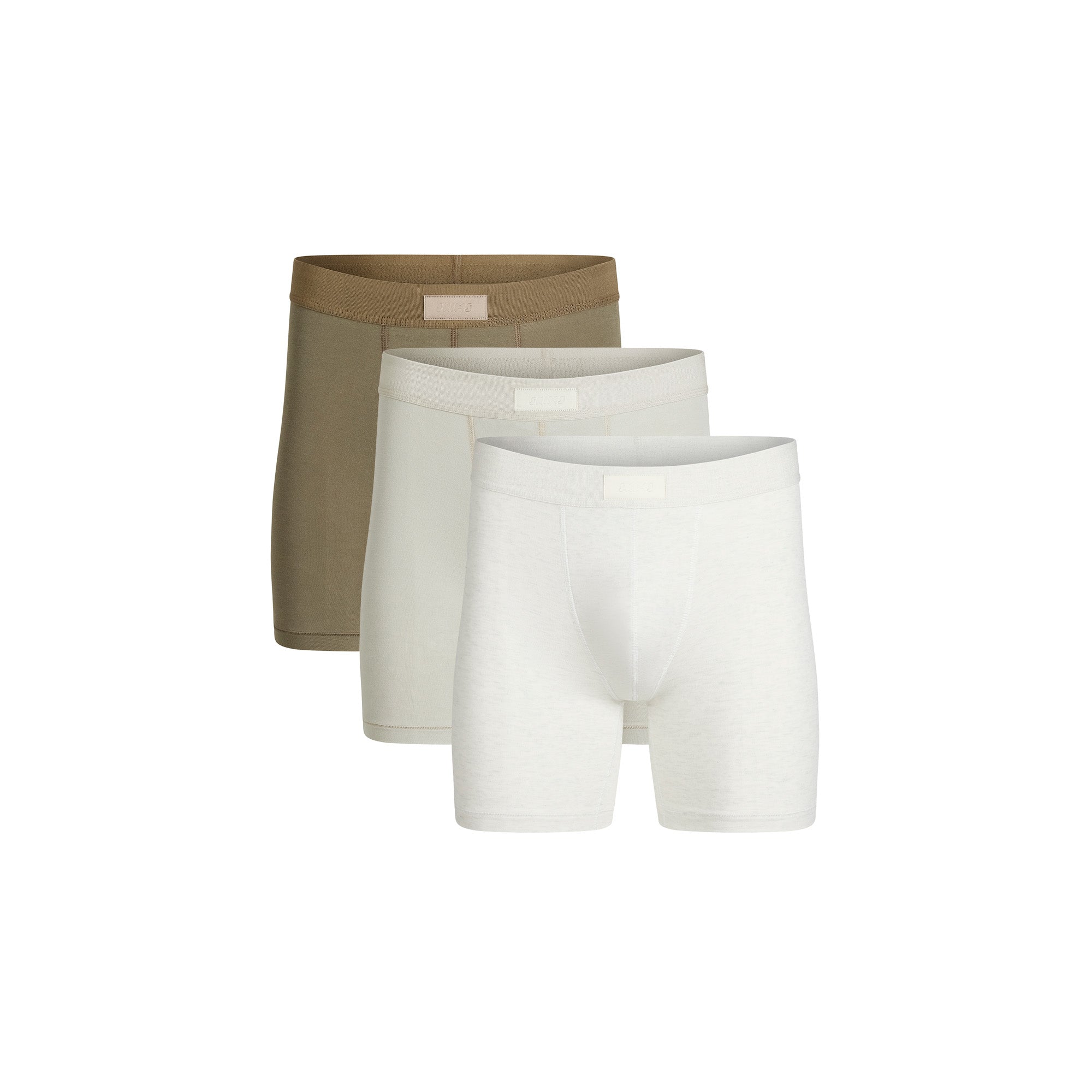 SKIMS COTTON MENS 5" BOXER BRIEF 3-PACK | ARMY MULTI - Image 7