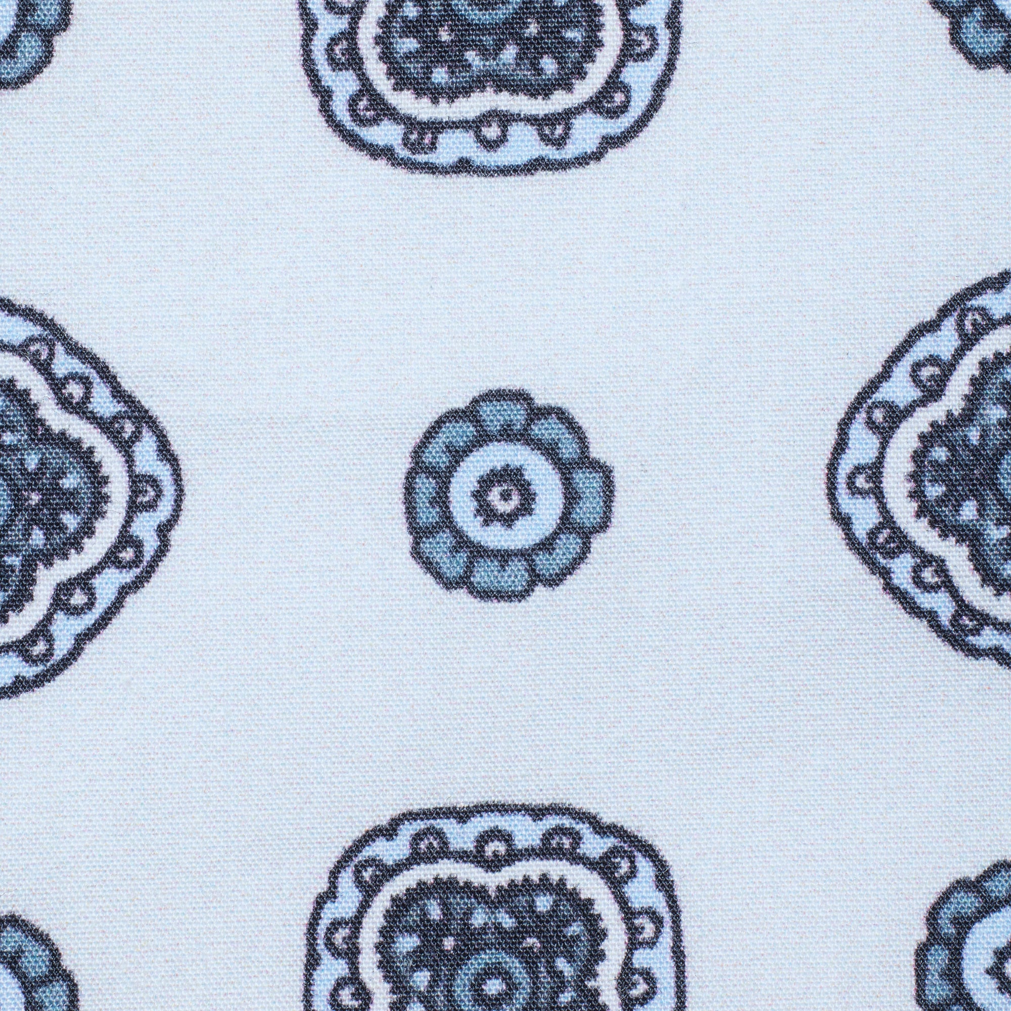 COTTON POPLIN MENS BOXER | PLATINUM FOULARD PRINT - Image 5