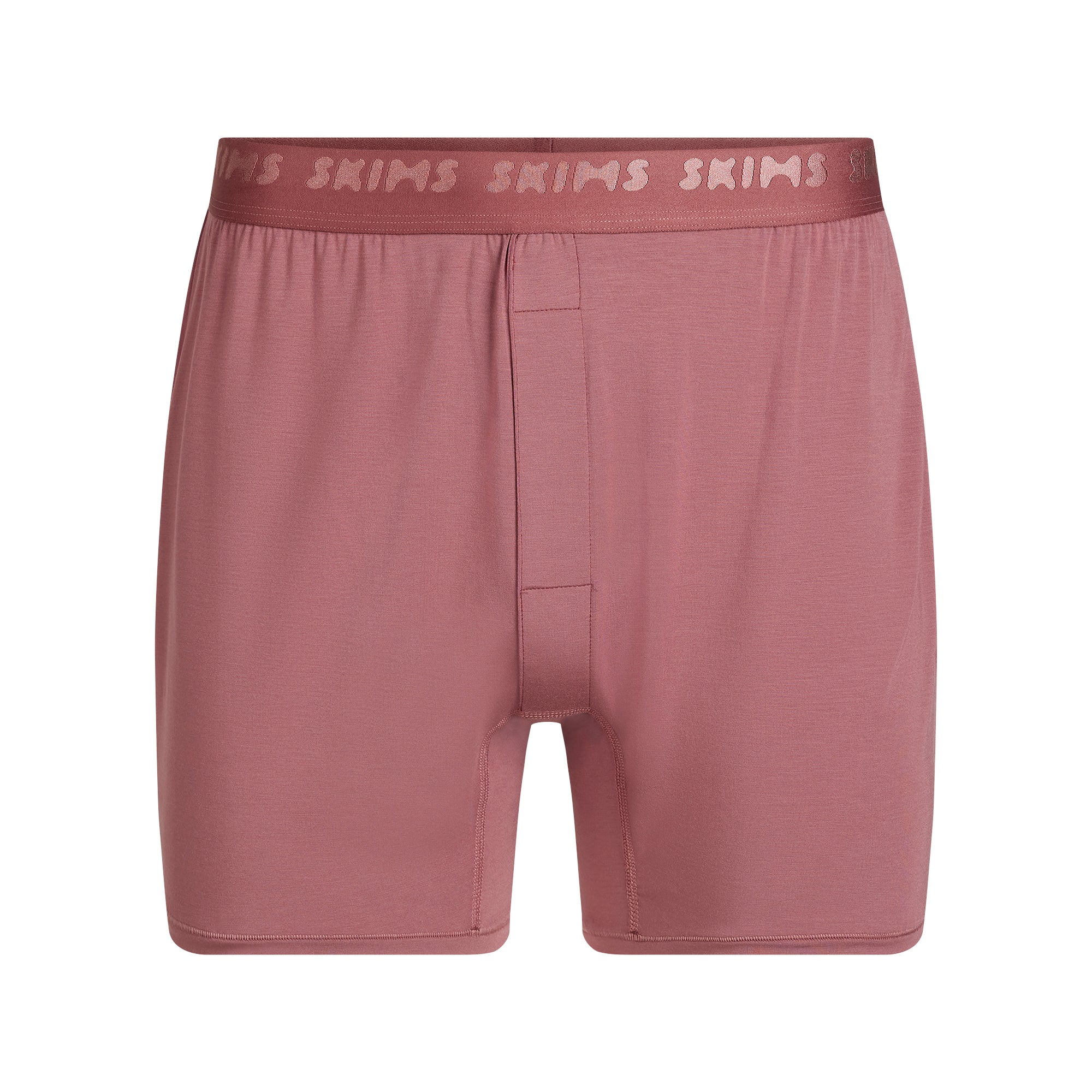 SKIMS STRETCH MENS KNIT BOXER | CORDOVAN - Image 5
