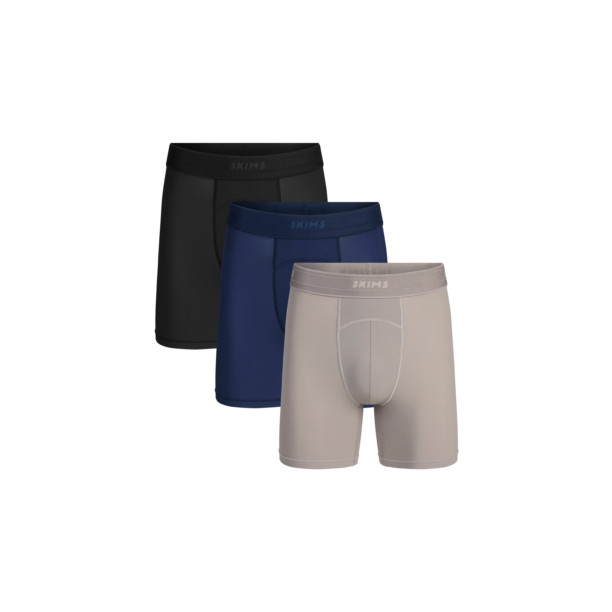SKIMS SPORT MENS 5" BOXER BRIEF 3-PACK | NAVY SMOKE MULTI