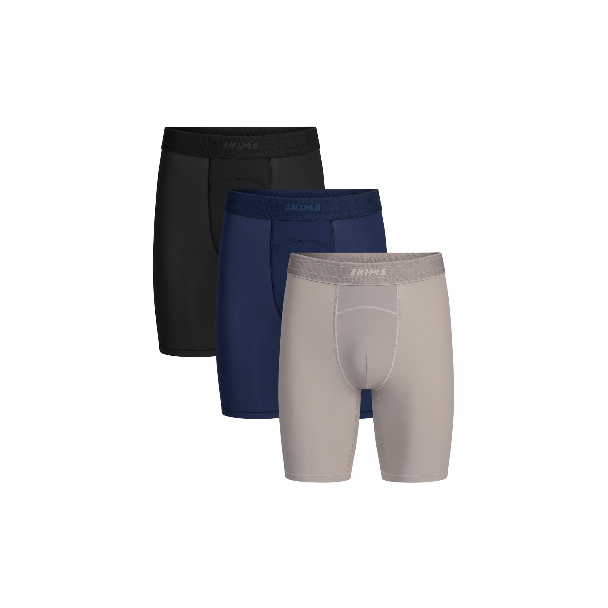 SKIMS SPORT MENS 7" BOXER BRIEF 3-PACK | NAVY SMOKE MULTI