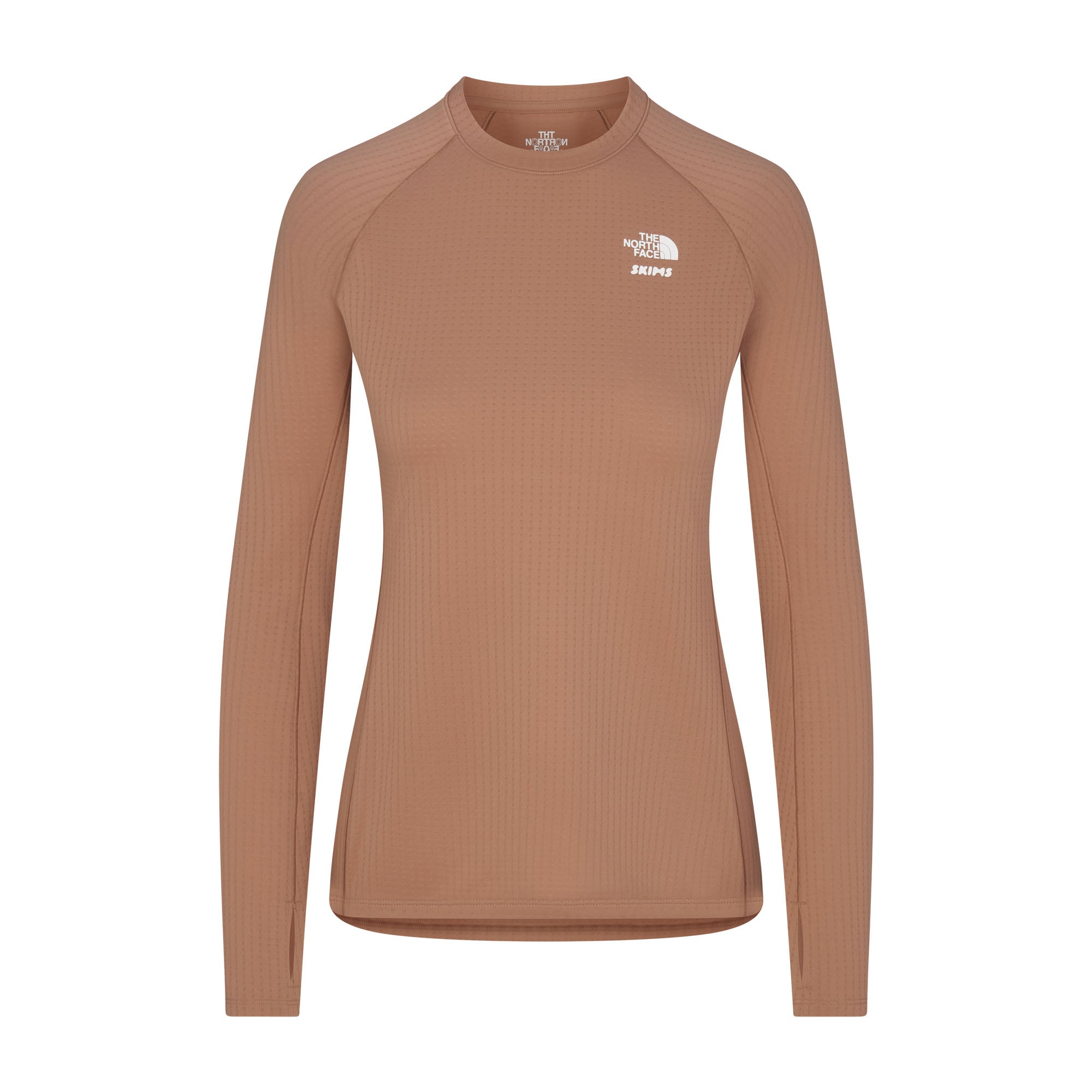 THE NORTH FACE X SKIMS DOTKNIT LONG SLEEVE TOP | SIENNA - Image 6