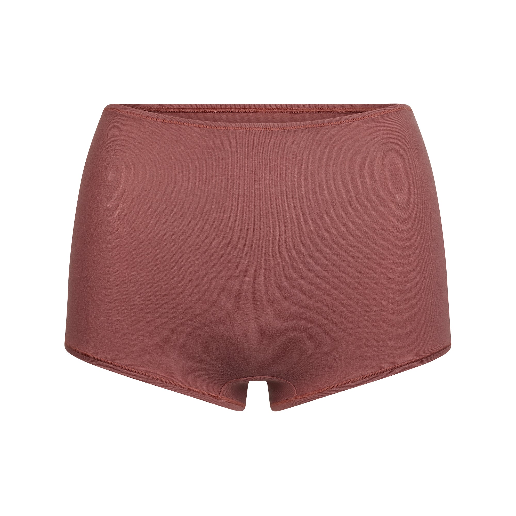 COTTON JERSEY BOY SHORT | REDWOOD - Image 5