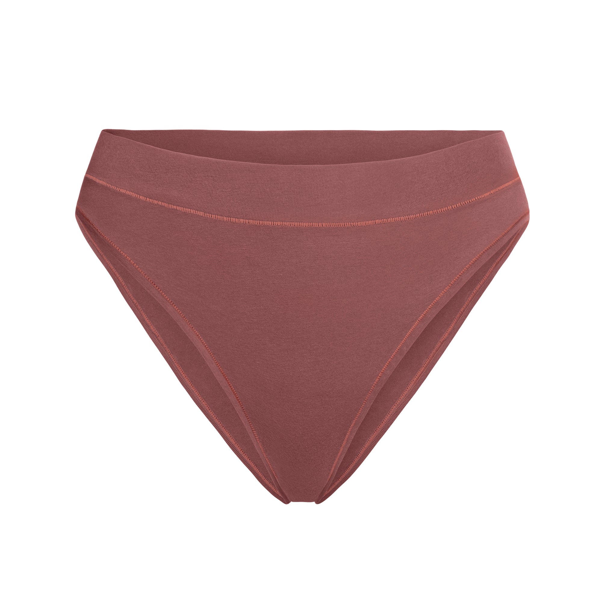 COTTON JERSEY CHEEKY TANGA | REDWOOD - Image 5