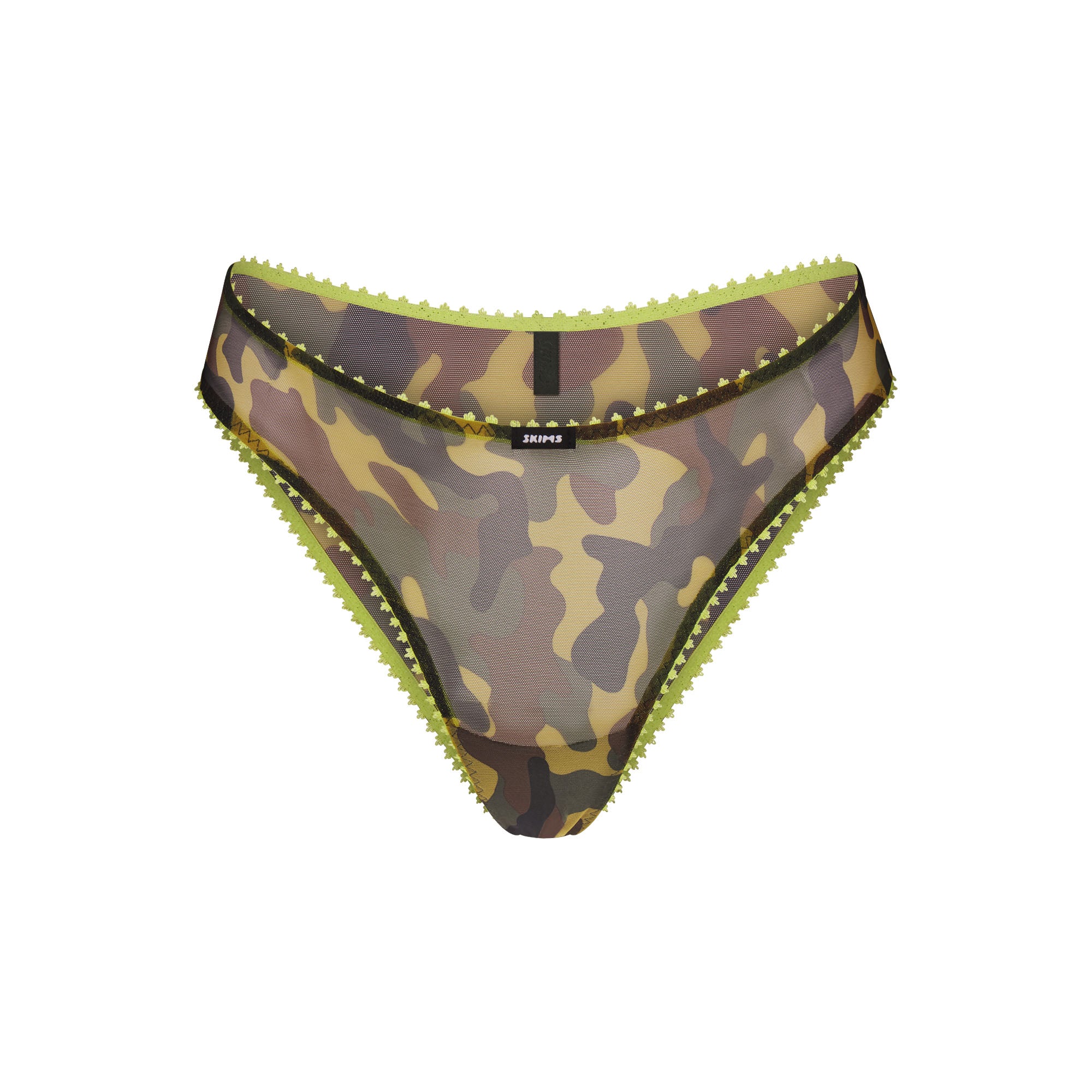 ULTRA FINE MESH PICOT BIKINI | DAFFODIL CAMO - Image 5