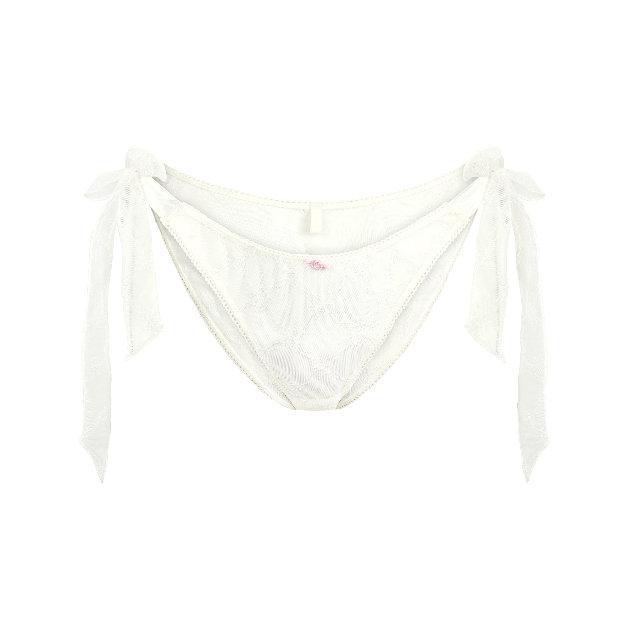 SPRING INTIMATES TIE SIDE BRIEF | MARBLE BOW TULLE - Image 6