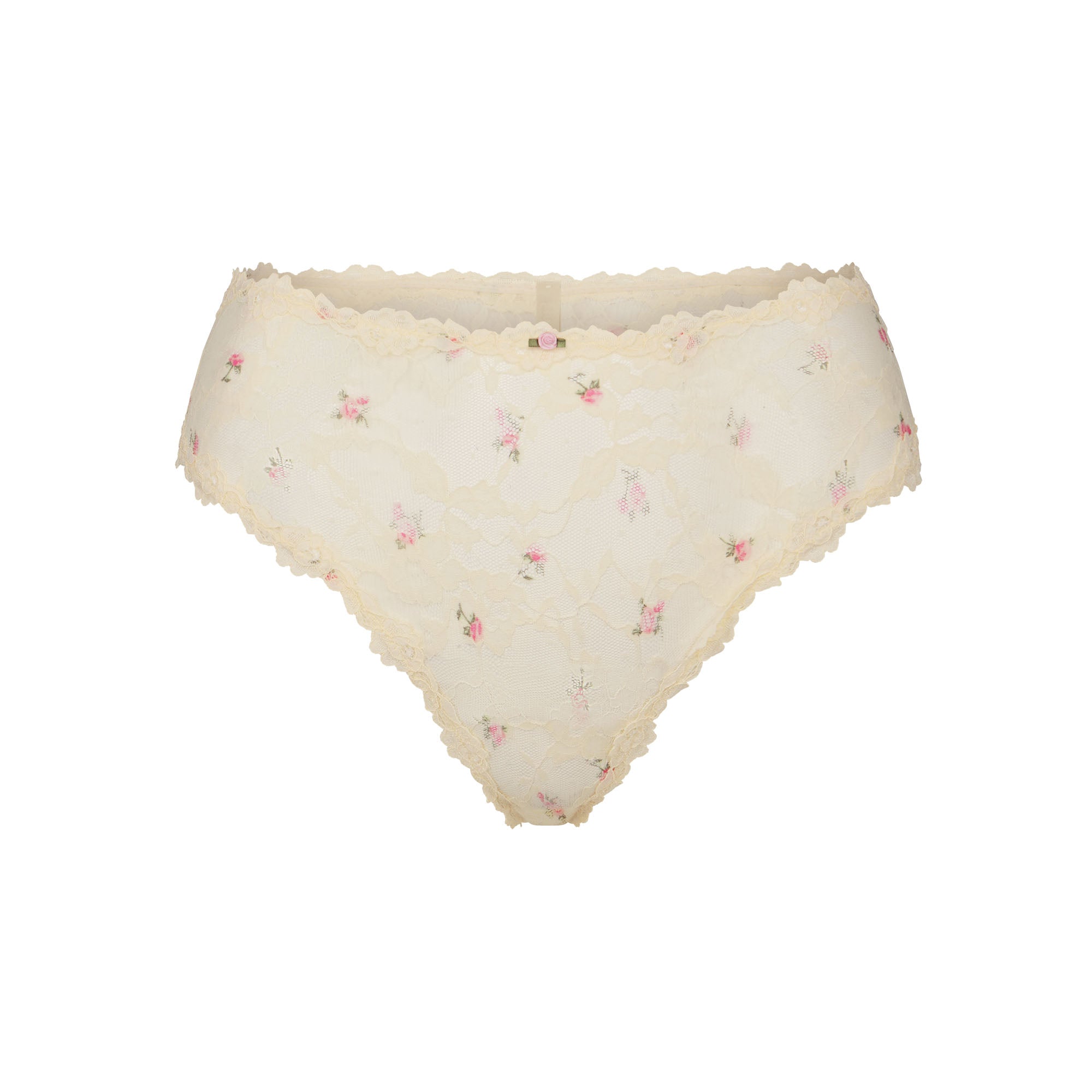 STRETCH LACE BRIEF | BUTTER ROSEBUD PRINT - Image 4